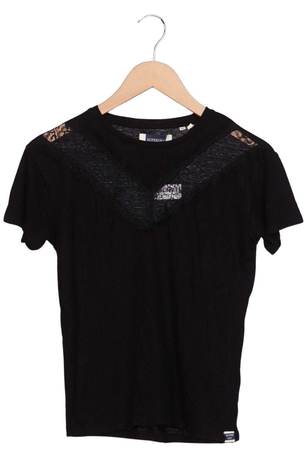 

Superdry Damen T-Shirt, schwarz, Gr. 34