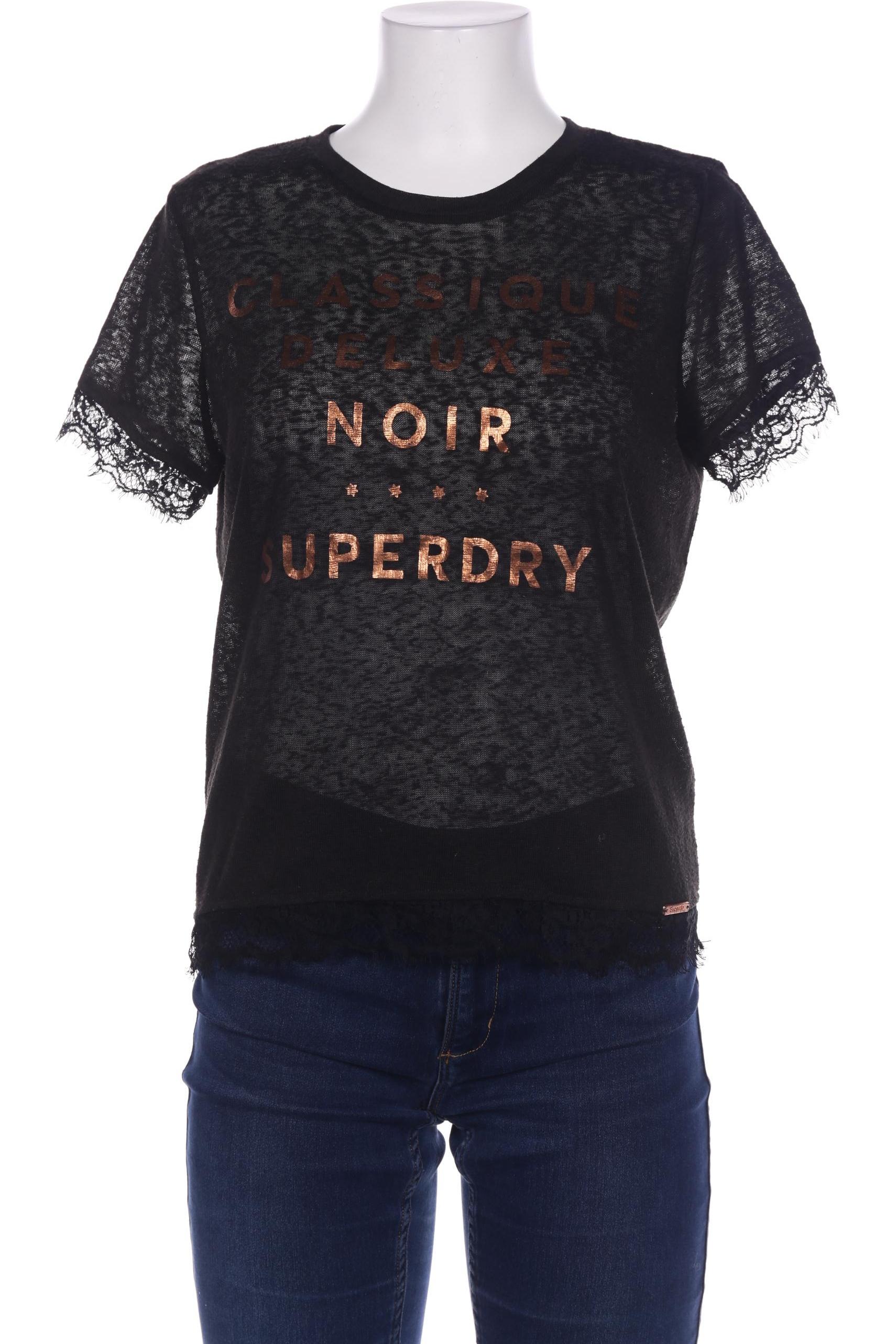 

Superdry Damen T-Shirt, schwarz, Gr. 38