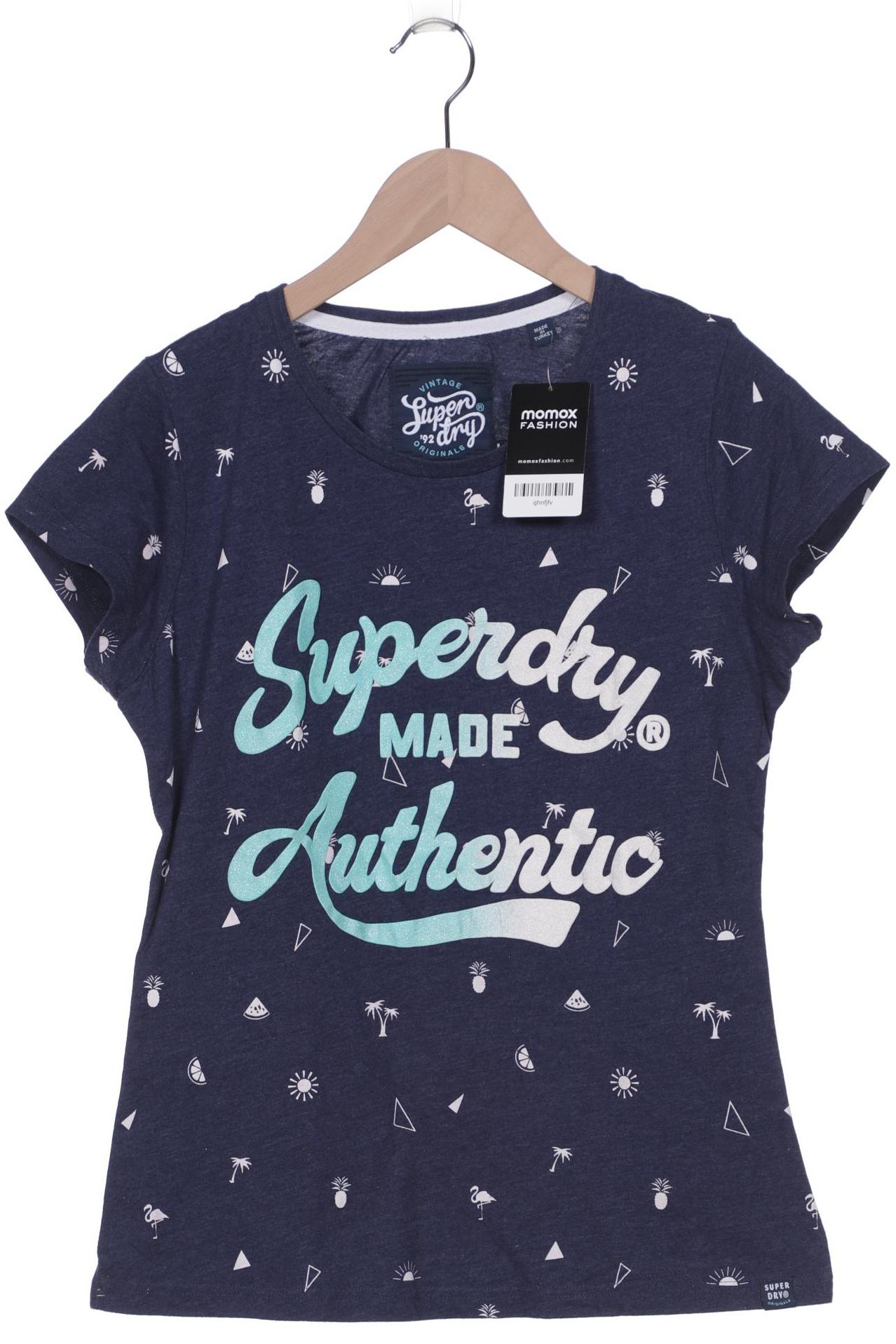 

Superdry Damen T-Shirt, marineblau, Gr. 42