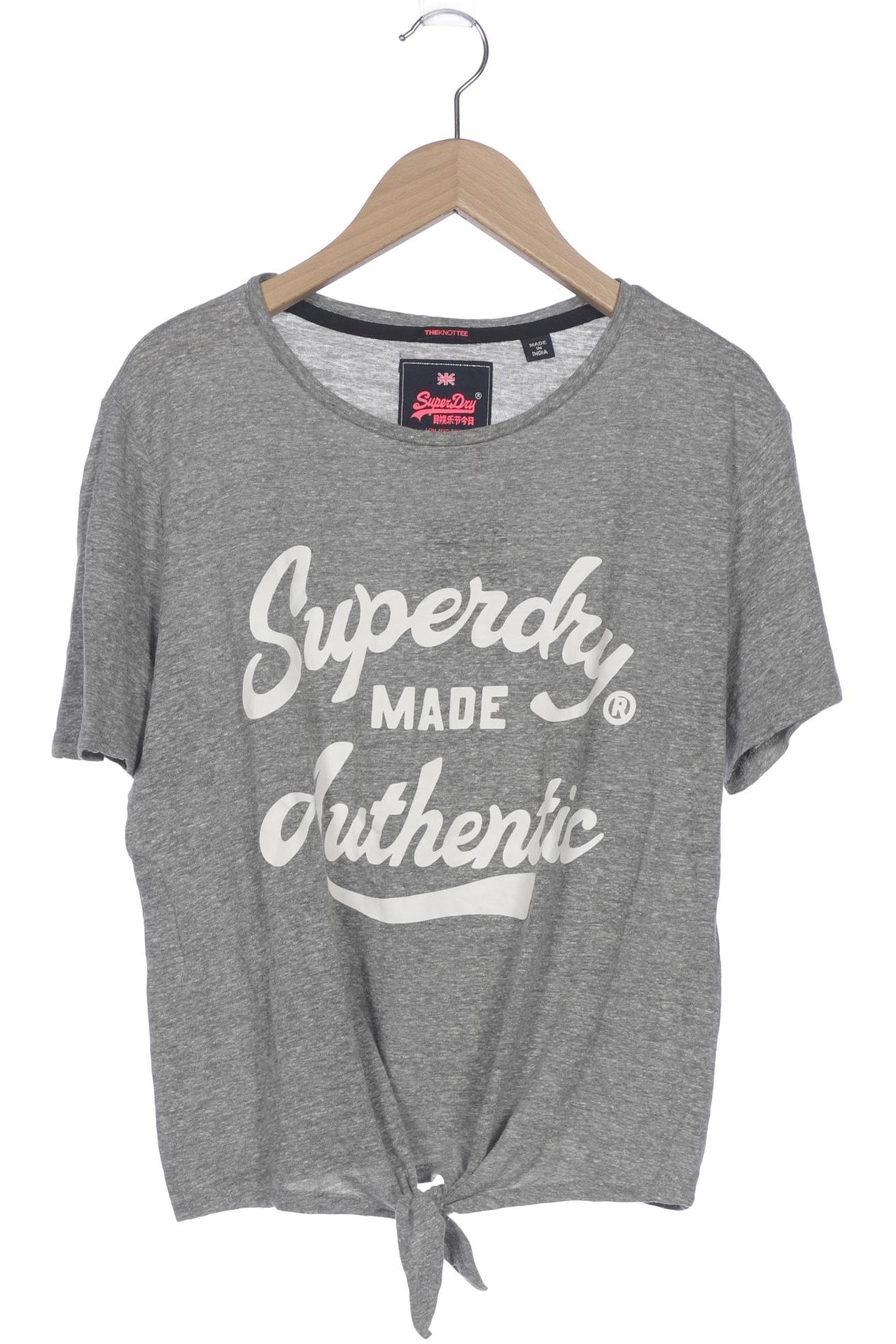 

Superdry Damen T-Shirt, grau, Gr. 34