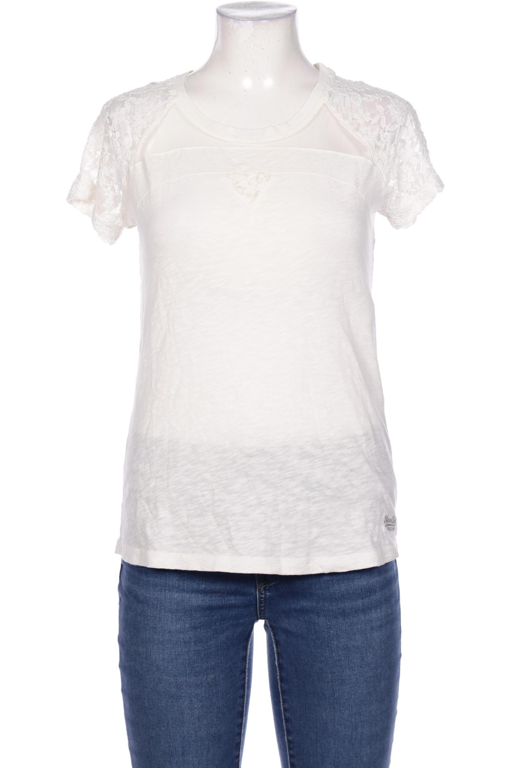 

Superdry Damen T-Shirt, cremeweiß, Gr. 38