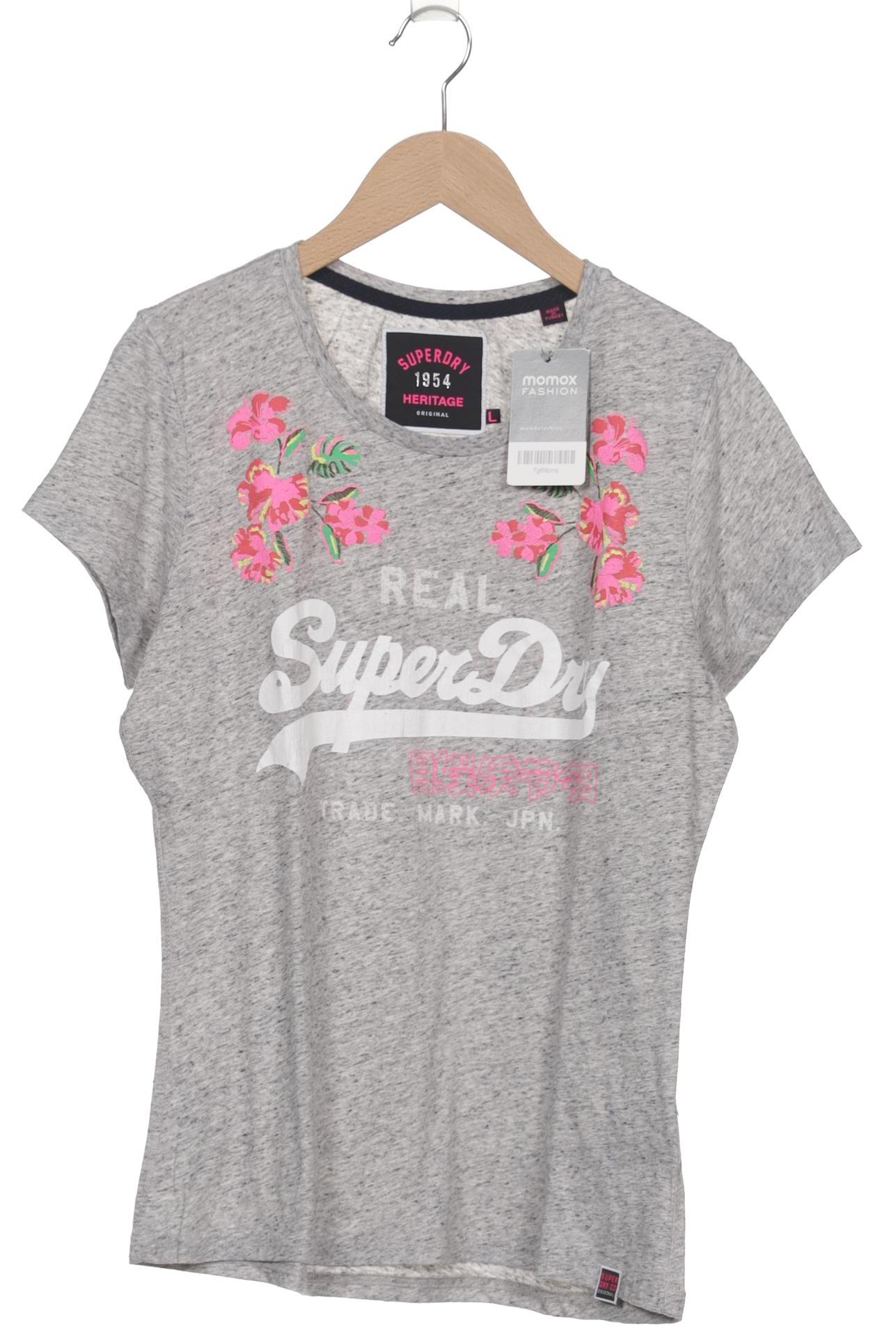 

Superdry Damen T-Shirt, grau, Gr. 42