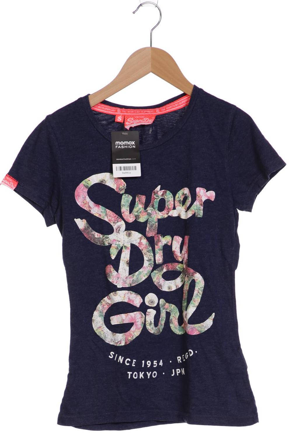 

Superdry Damen T-Shirt, marineblau, Gr. 36