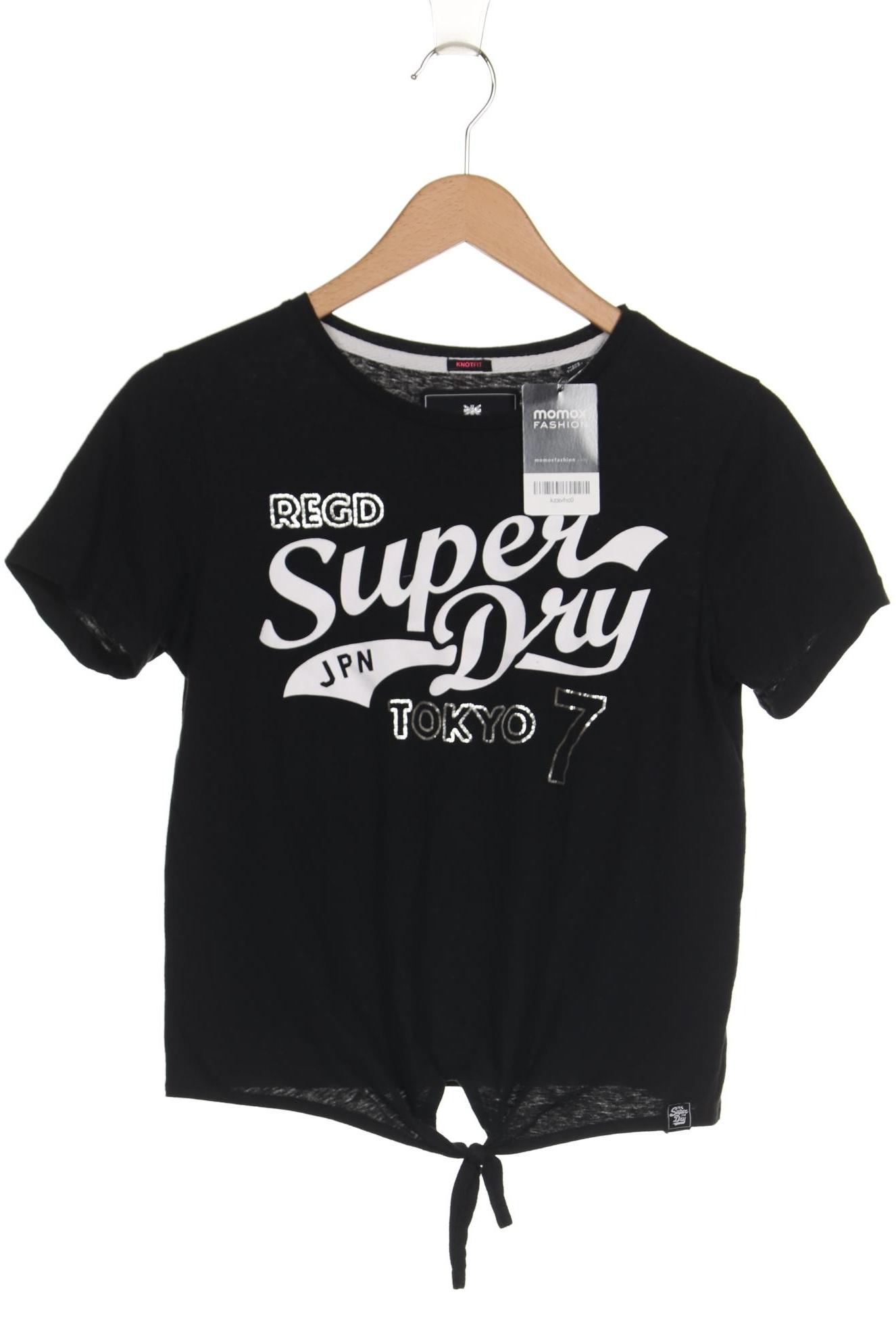 

Superdry Damen T-Shirt, schwarz, Gr. 36