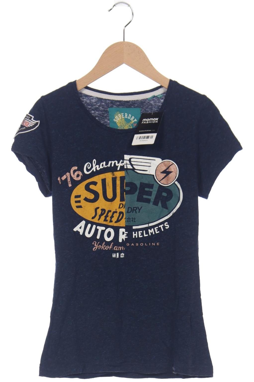 

Superdry Damen T-Shirt, marineblau, Gr. 38