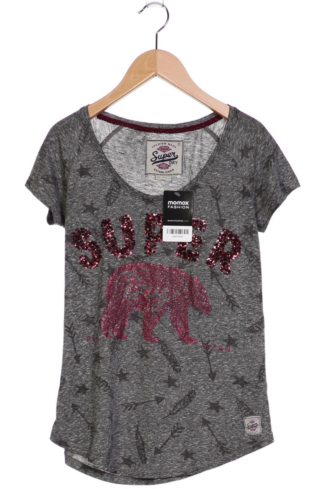 

Superdry Damen T-Shirt, grau, Gr. 36