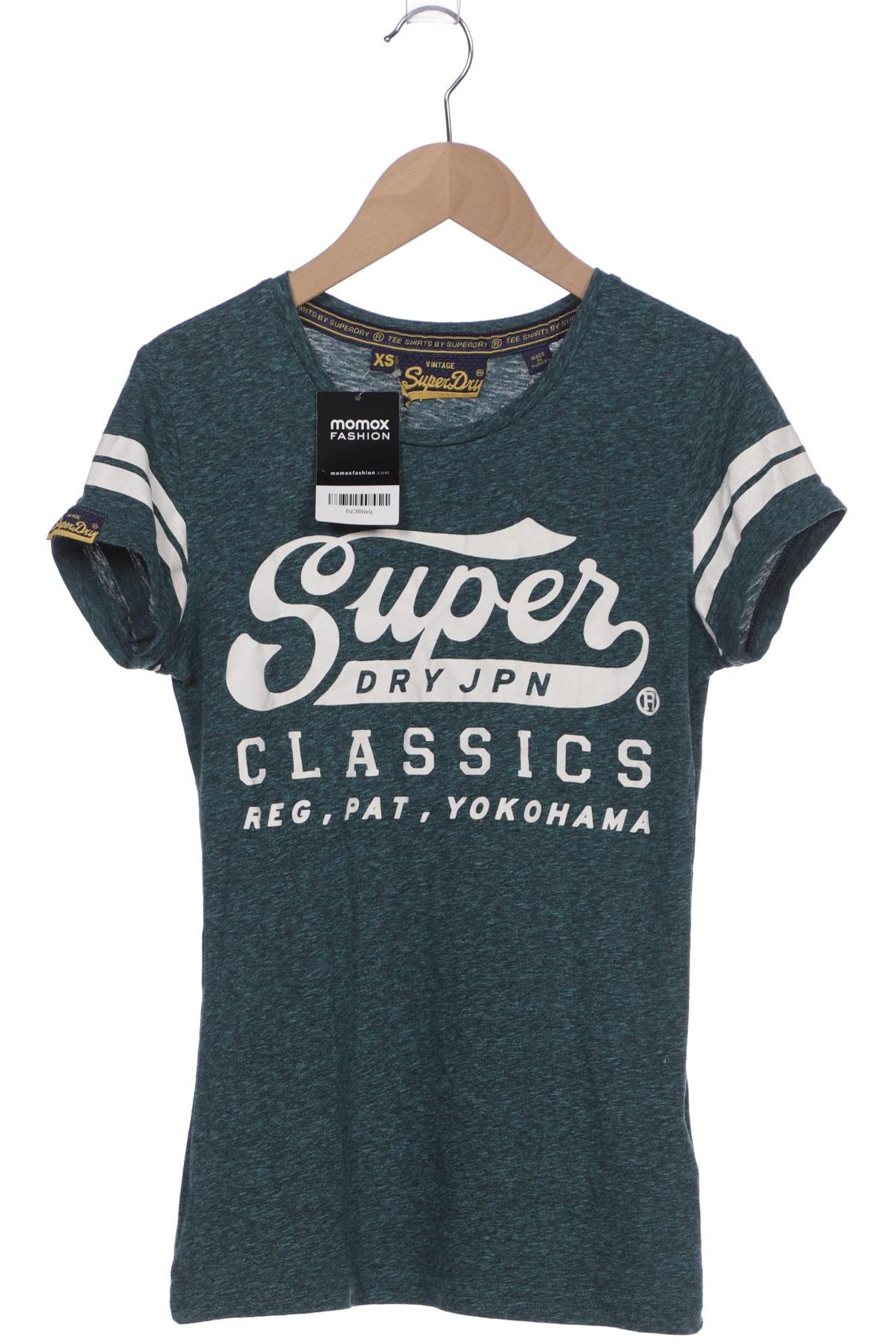 

Superdry Damen T-Shirt, türkis, Gr. 34