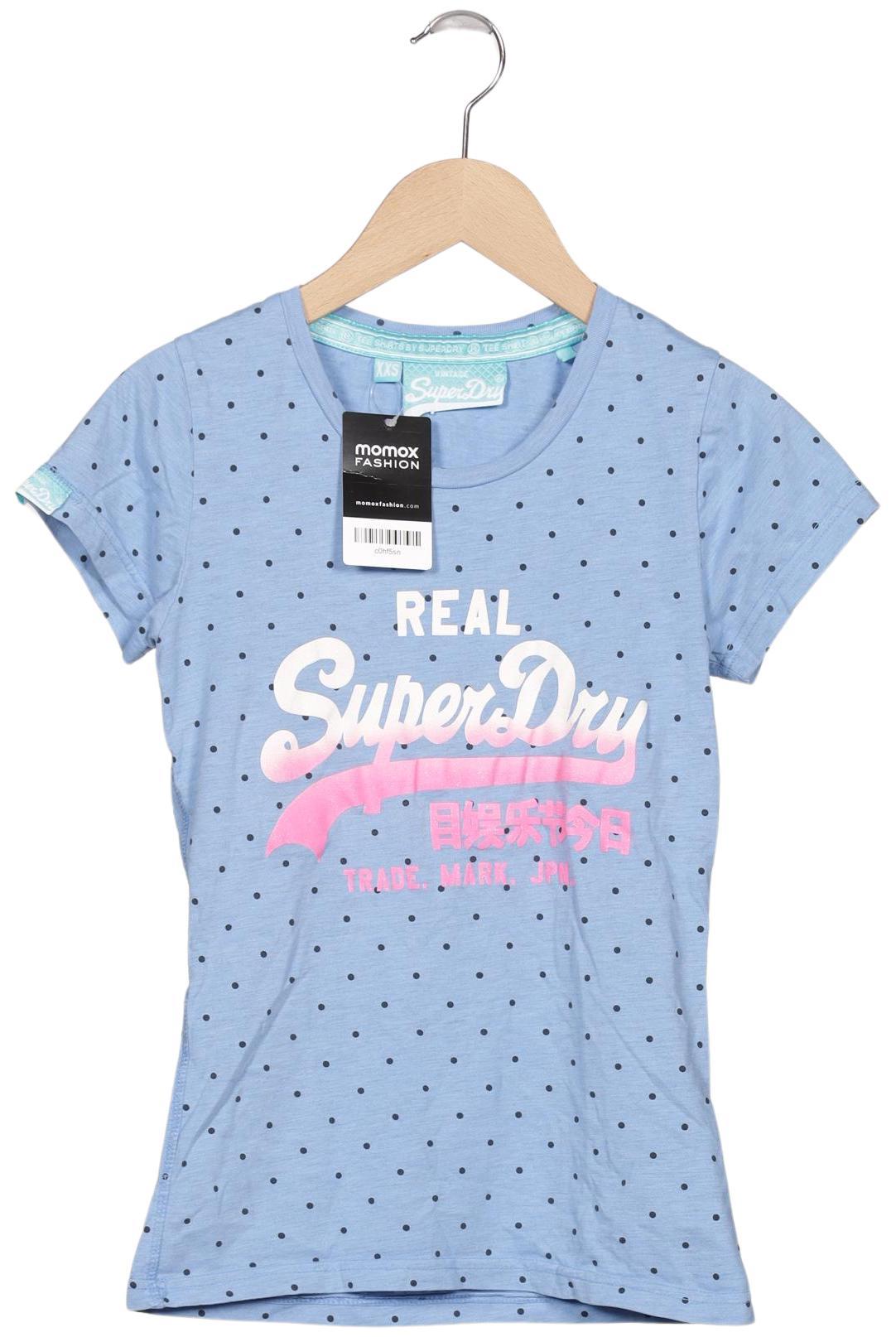 

Superdry Damen T-Shirt, hellblau, Gr. 32