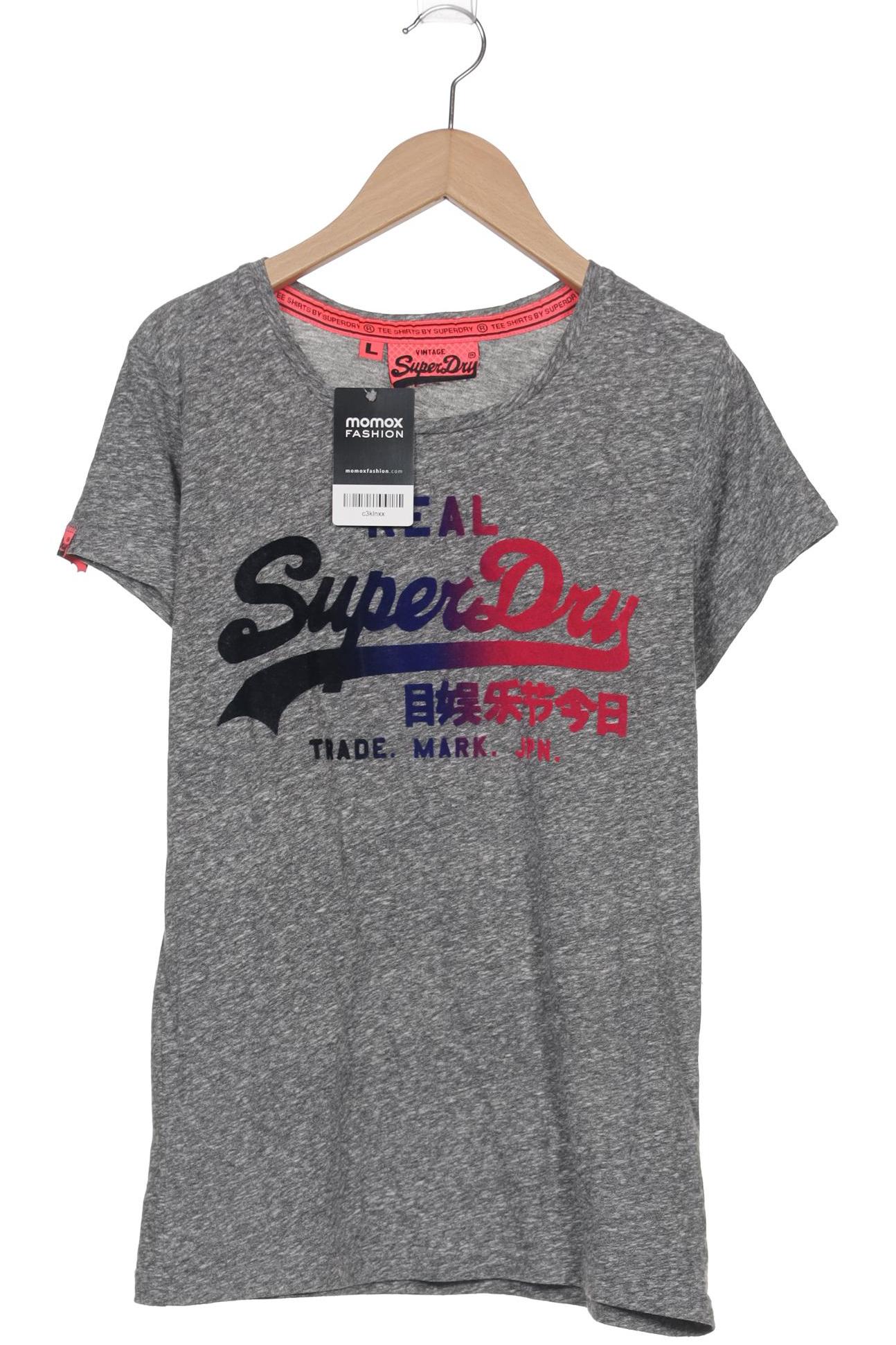 

Superdry Damen T-Shirt, grau, Gr. 42