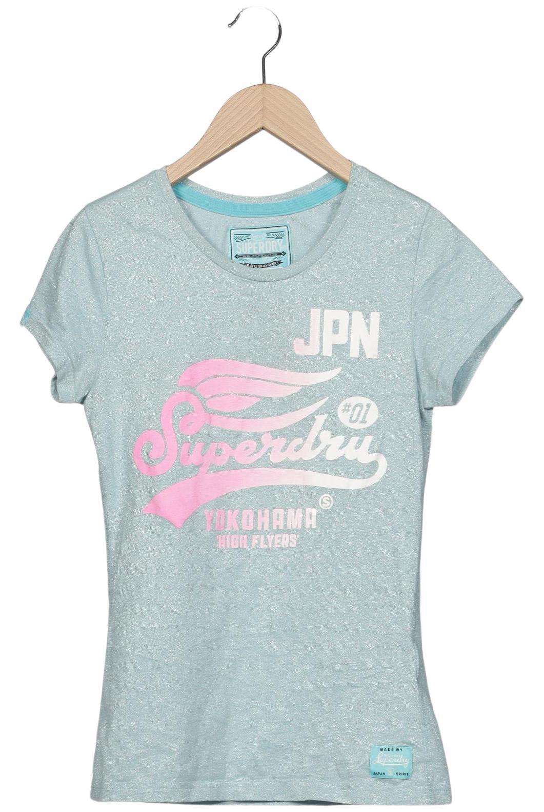 

Superdry Damen T-Shirt, hellblau, Gr. 34