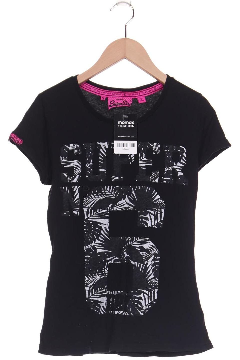 

Superdry Damen T-Shirt, schwarz, Gr. 38