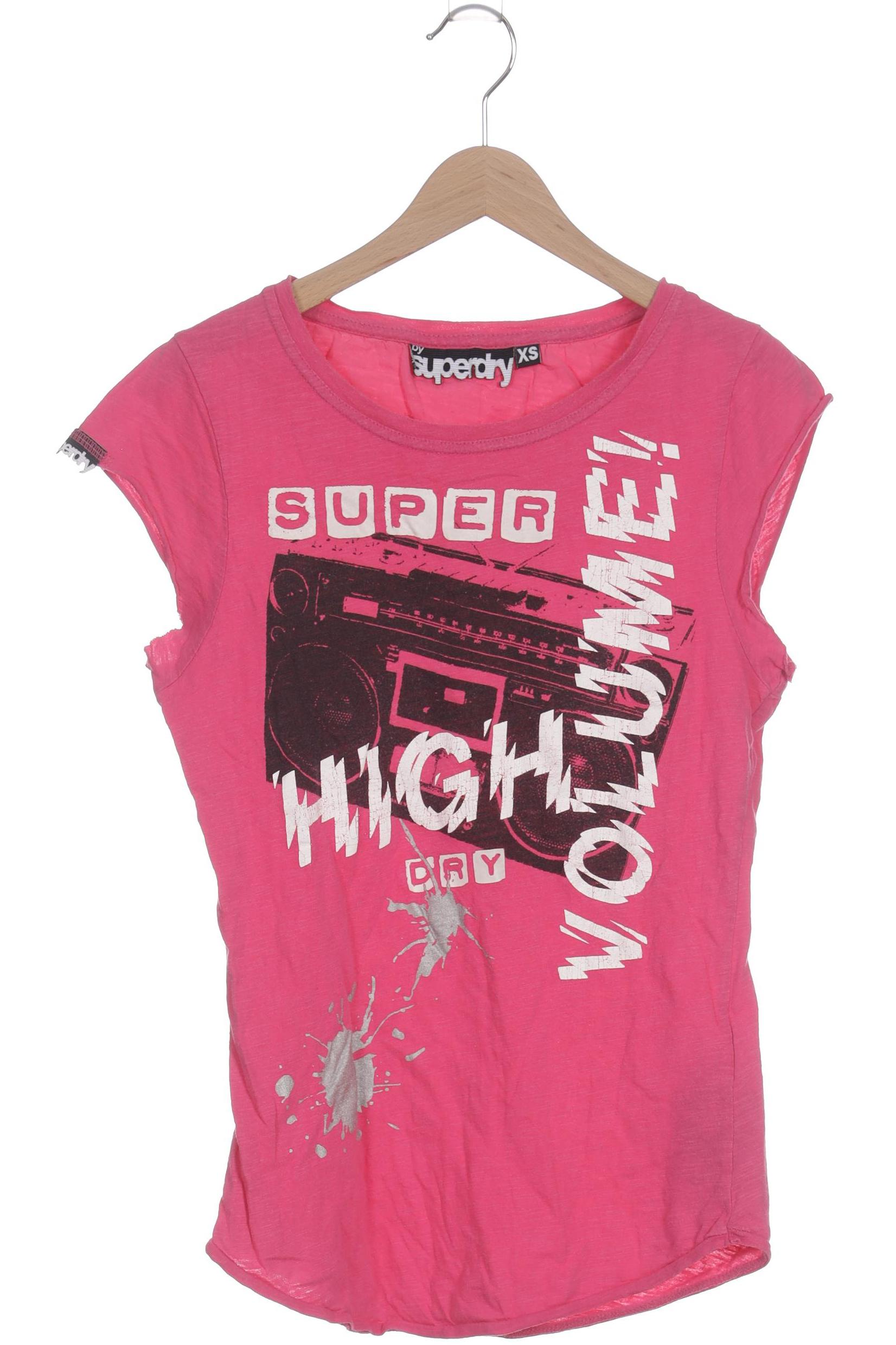 

Superdry Damen T-Shirt, pink, Gr.