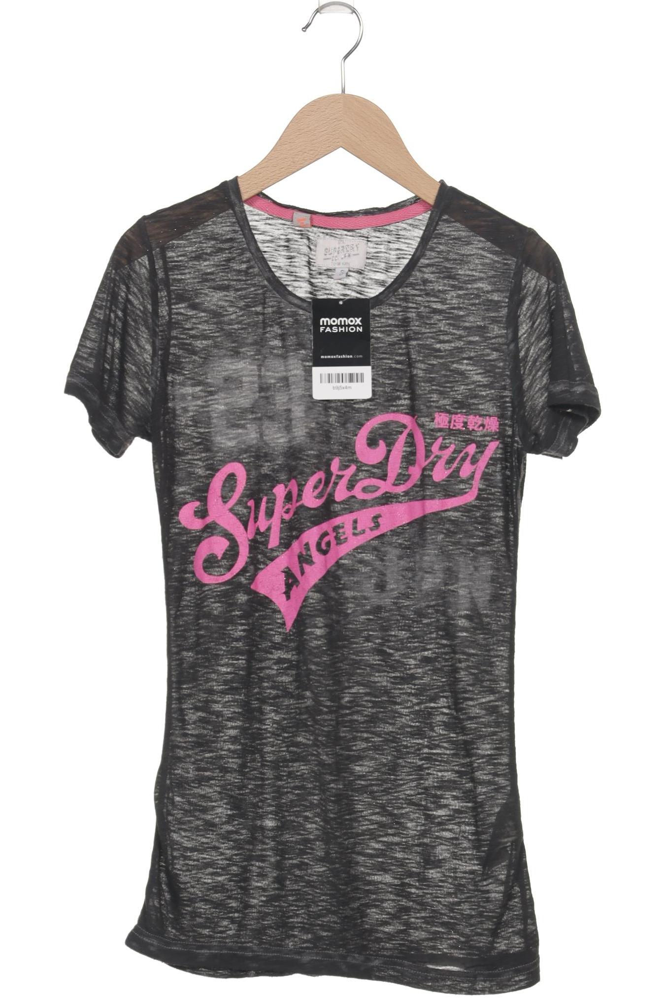 

Superdry Damen T-Shirt, schwarz, Gr. 36