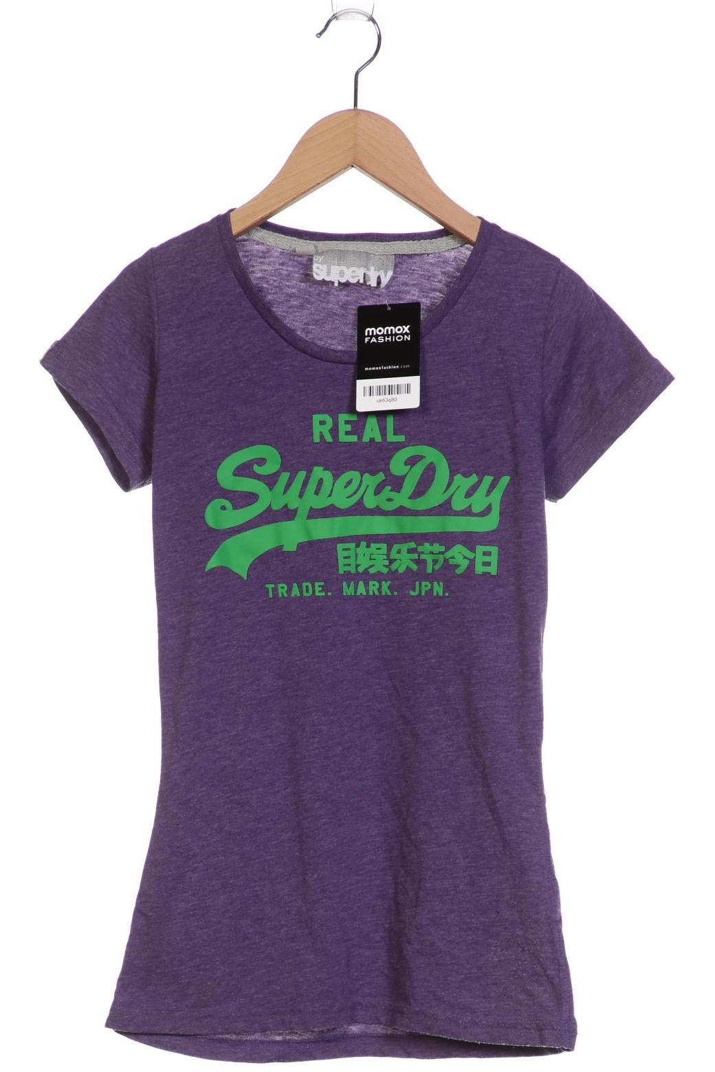 

Superdry Damen T-Shirt, flieder, Gr. 36