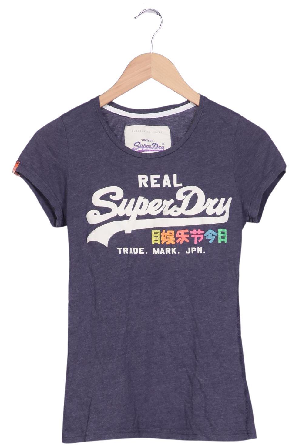 

Superdry Damen T-Shirt, marineblau, Gr. 36