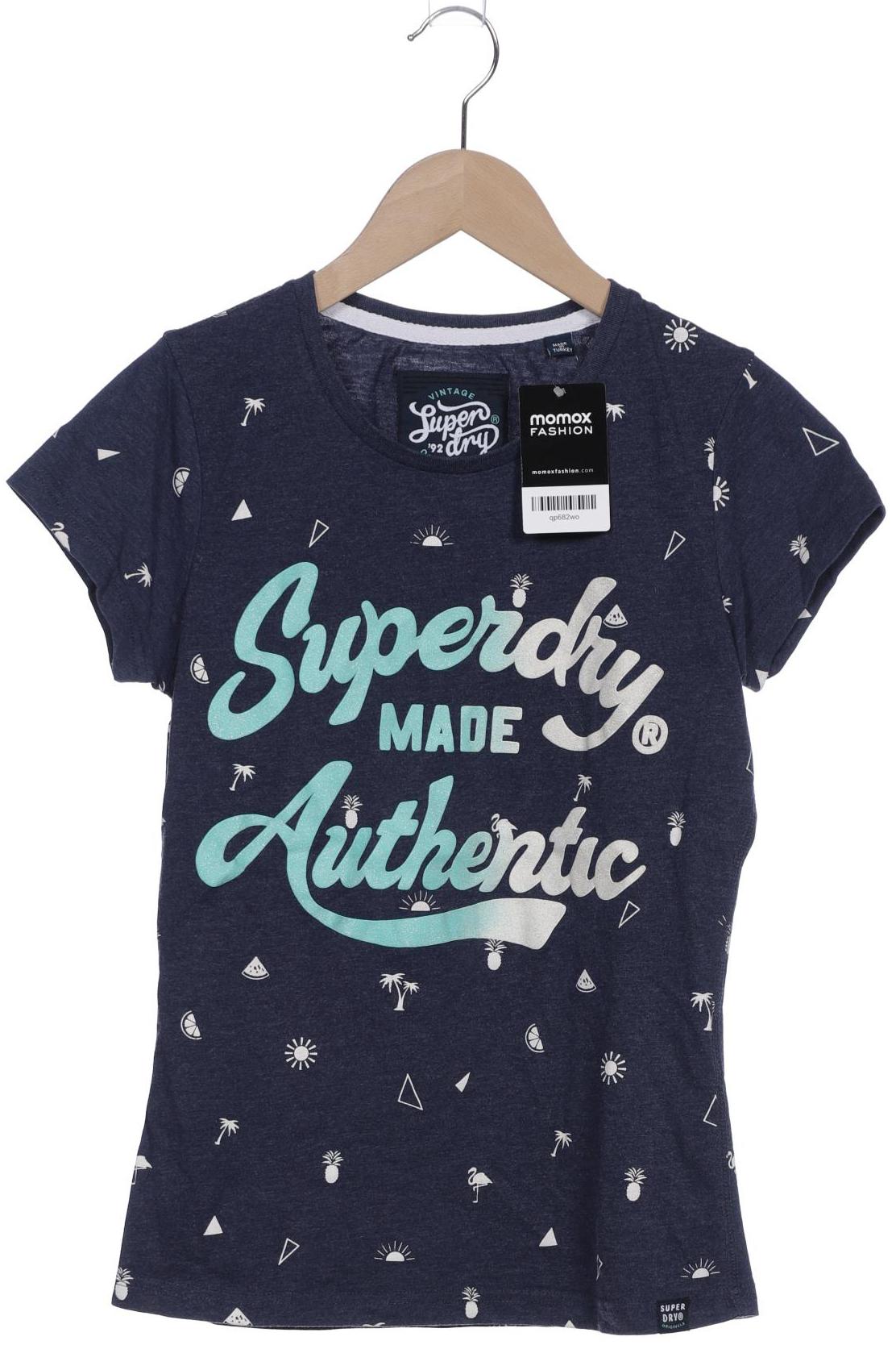 

Superdry Damen T-Shirt, marineblau, Gr. 38