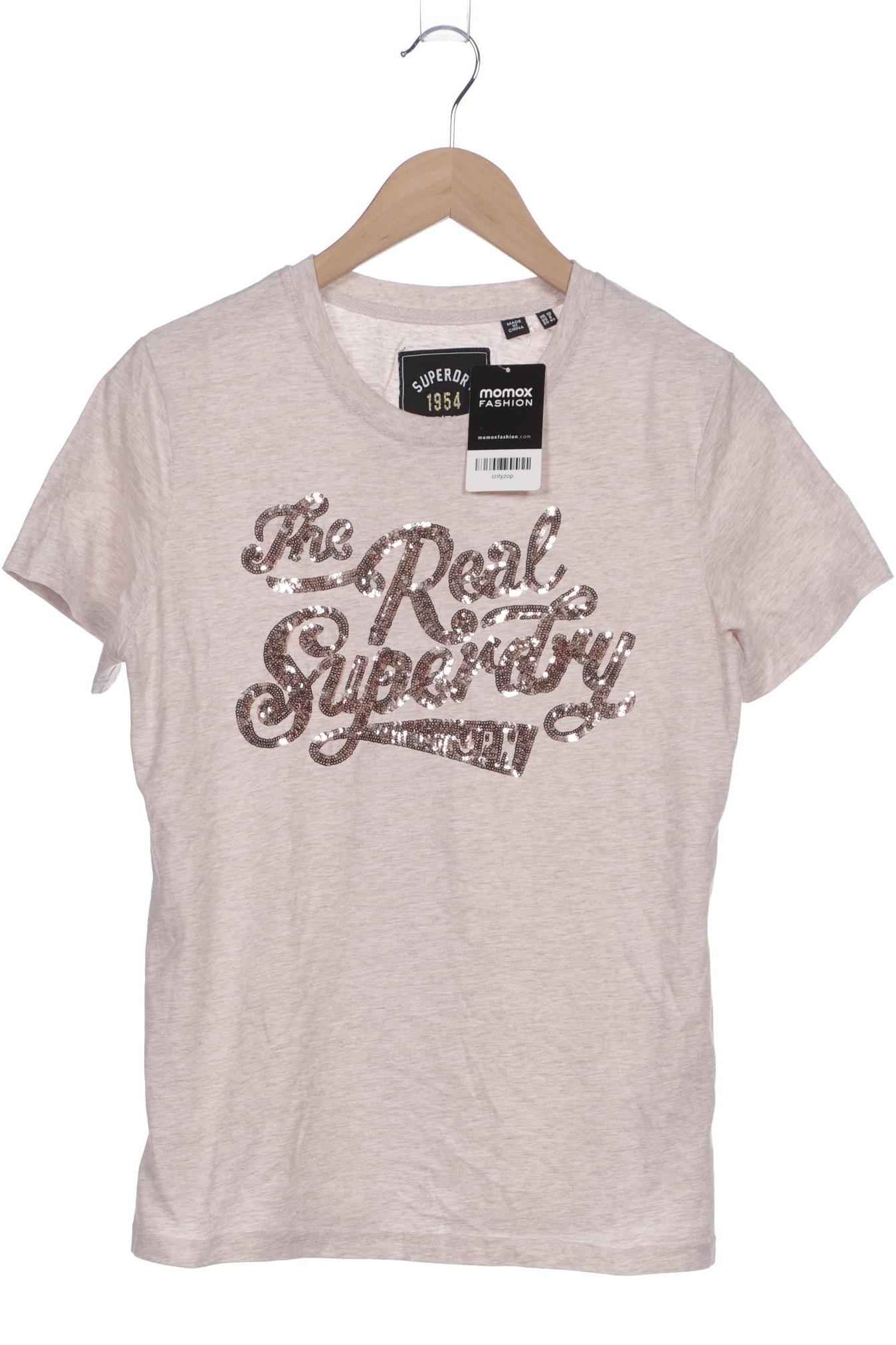 

Superdry Damen T-Shirt, beige, Gr. 40