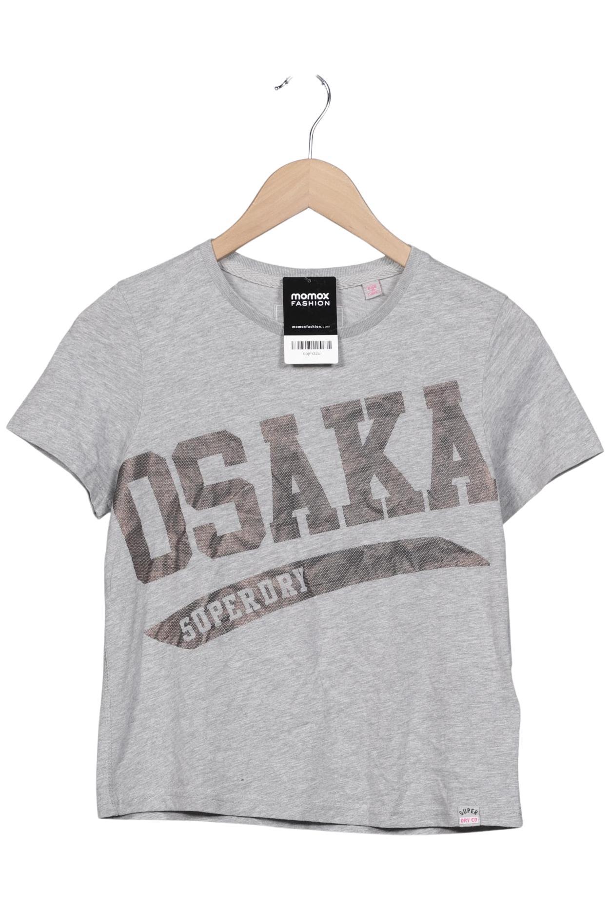 

Superdry Damen T-Shirt, grau, Gr. 34