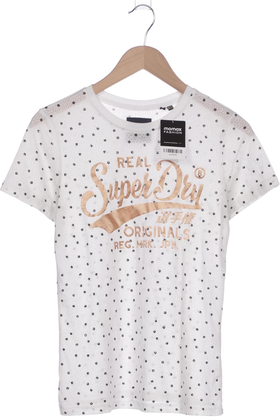 

Superdry Damen T-Shirt, weiß, Gr. 38