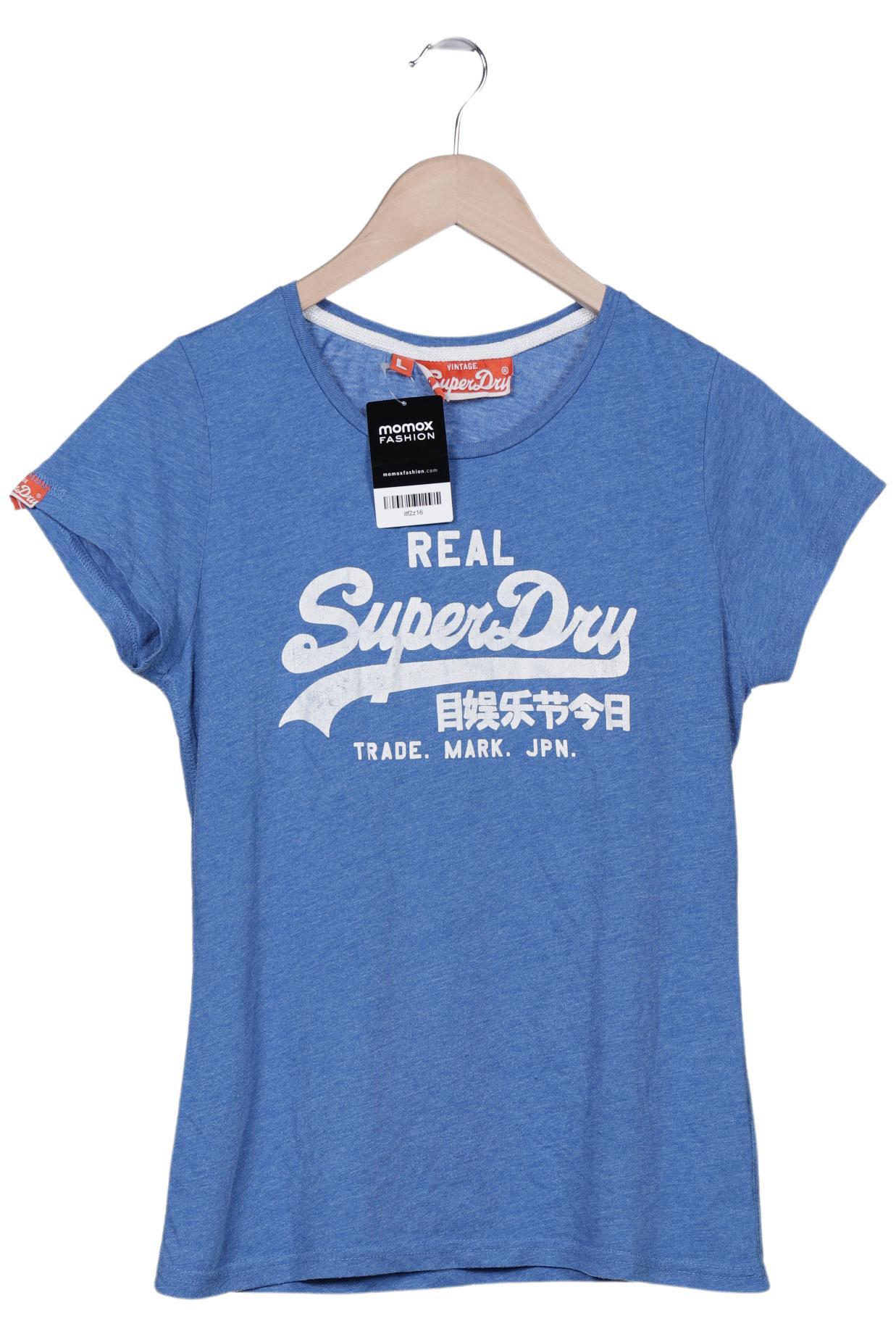 

Superdry Damen T-Shirt, blau, Gr. 42