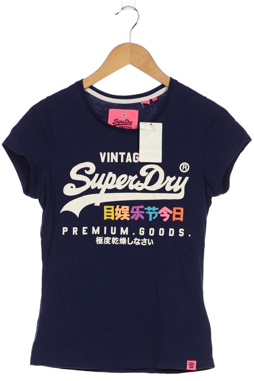 

Superdry Damen T-Shirt, marineblau, Gr. 40
