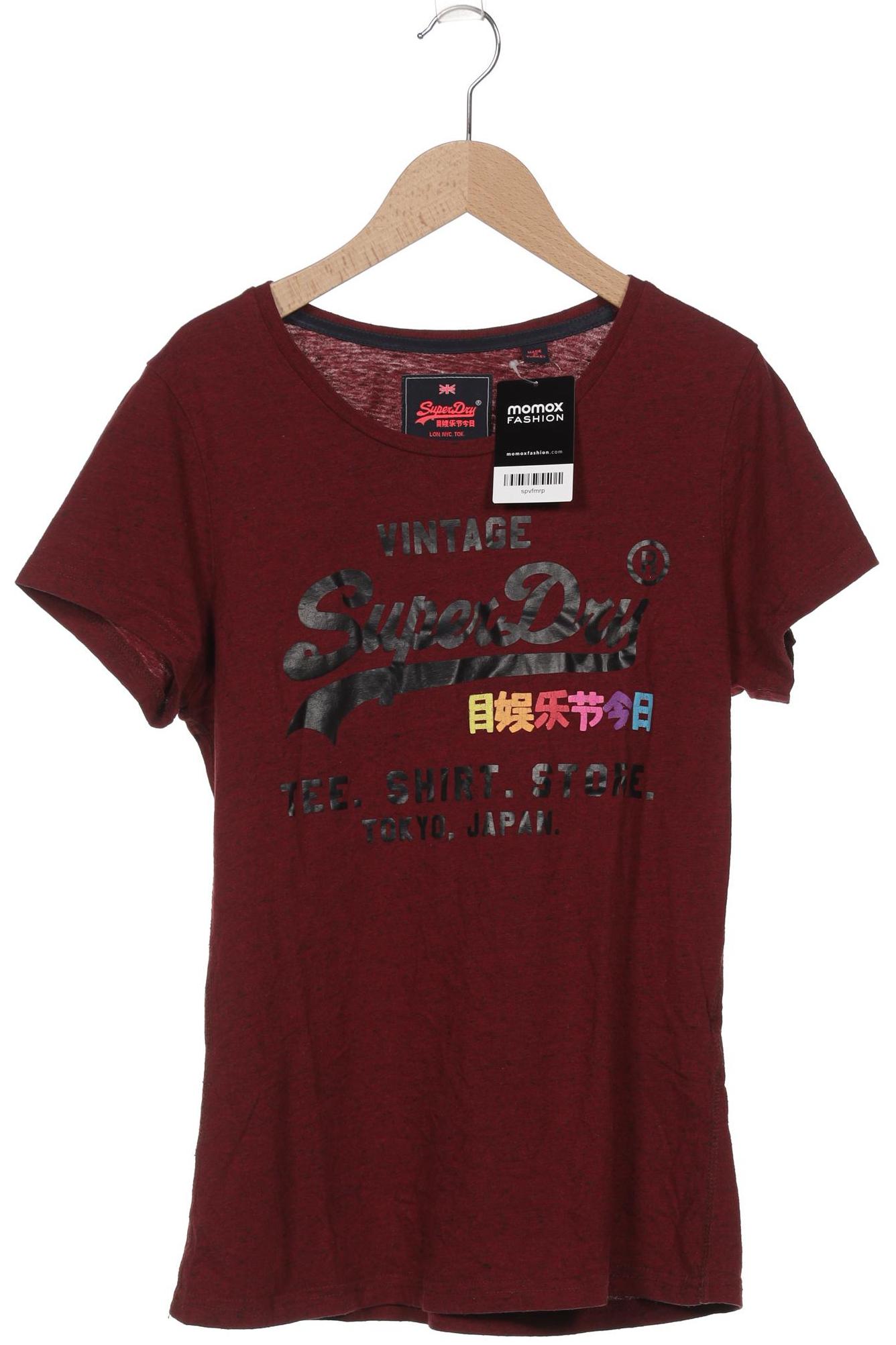

Superdry Damen T-Shirt, bordeaux, Gr. 42