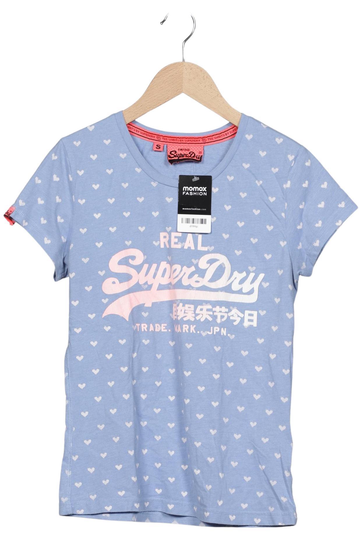 

Superdry Damen T-Shirt, hellblau, Gr. 36