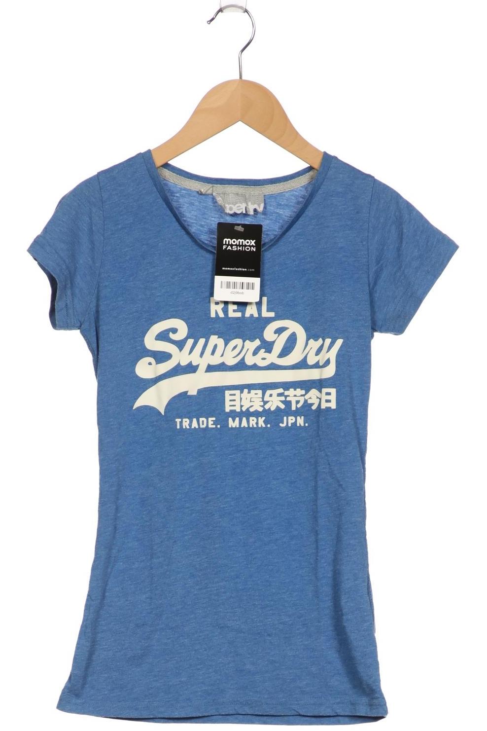 

Superdry Damen T-Shirt, blau, Gr. 34