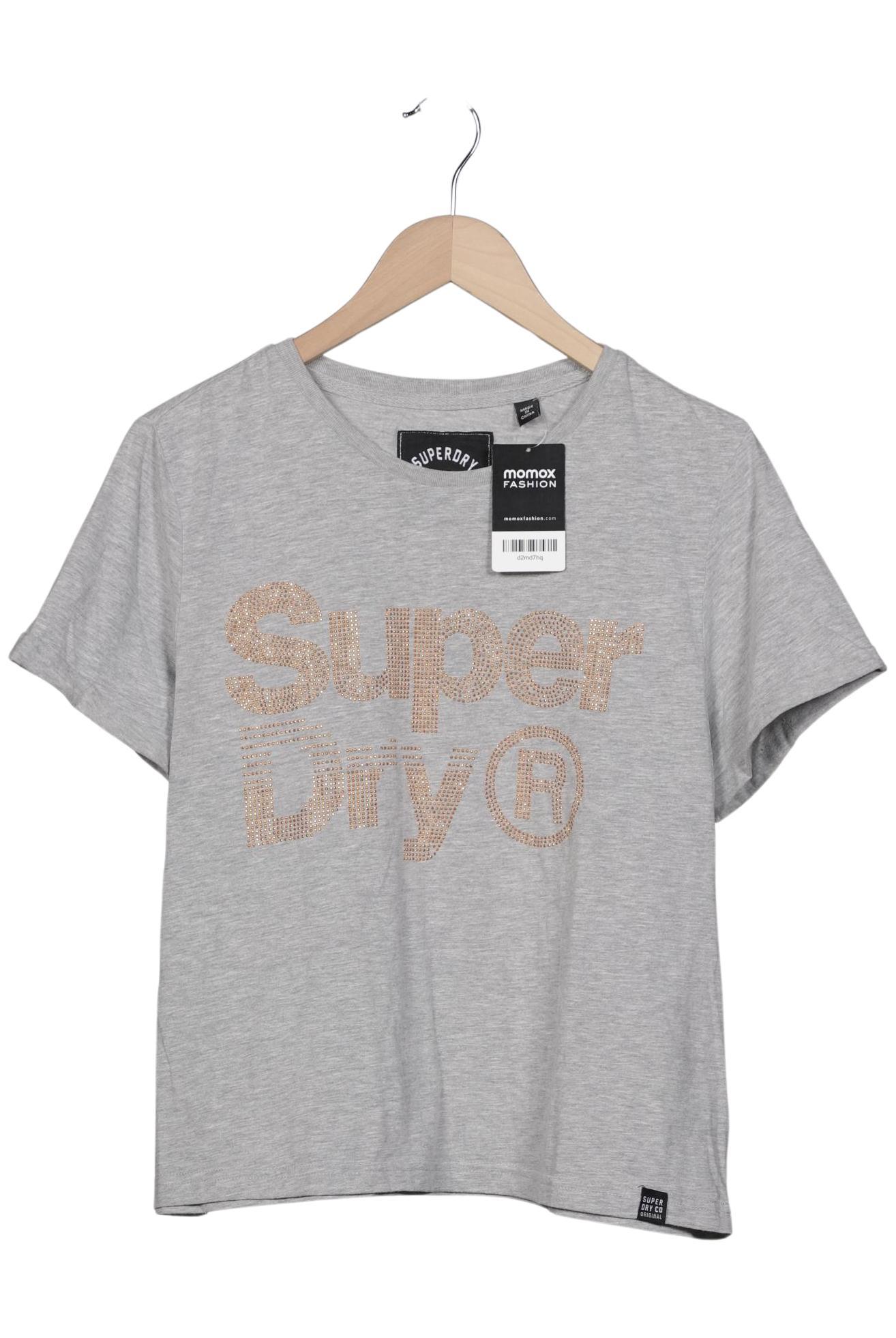 

Superdry Damen T-Shirt, grau, Gr. 44