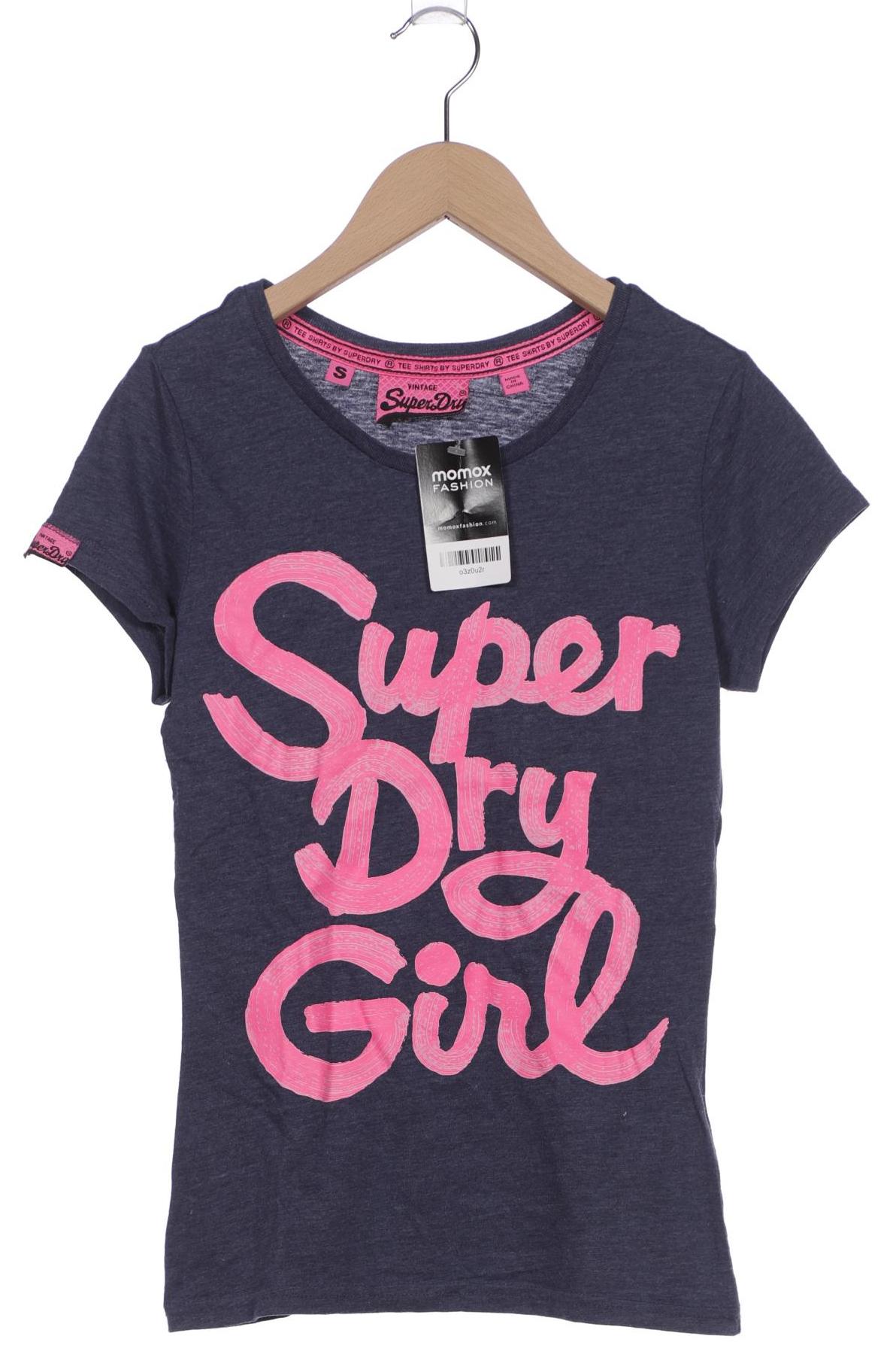 

Superdry Damen T-Shirt, marineblau, Gr. 36