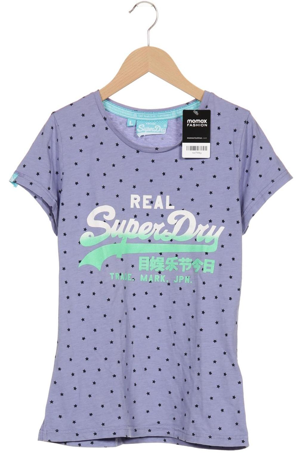 

Superdry Damen T-Shirt, flieder, Gr. 42