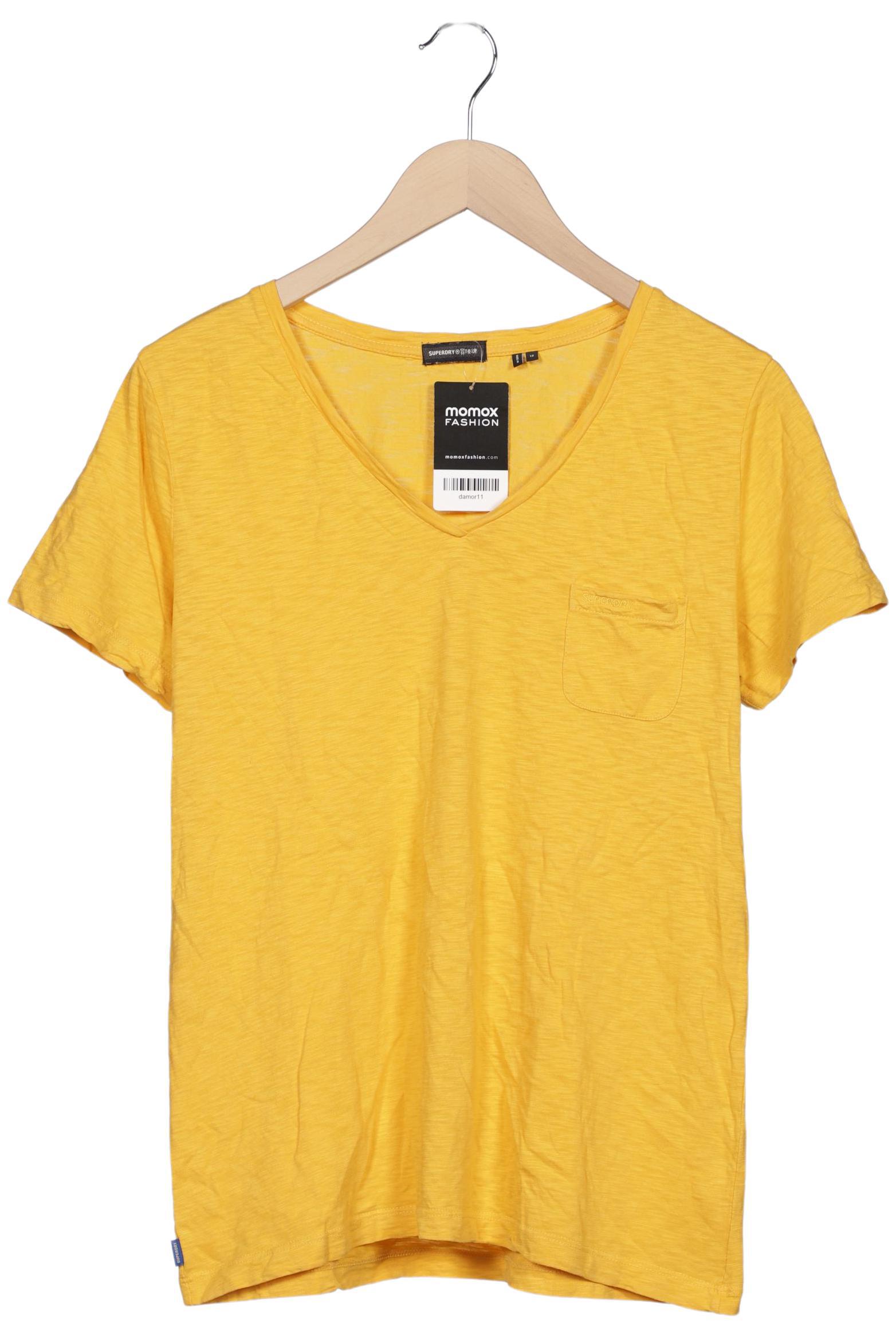 

Superdry Damen T-Shirt, gelb, Gr. 12