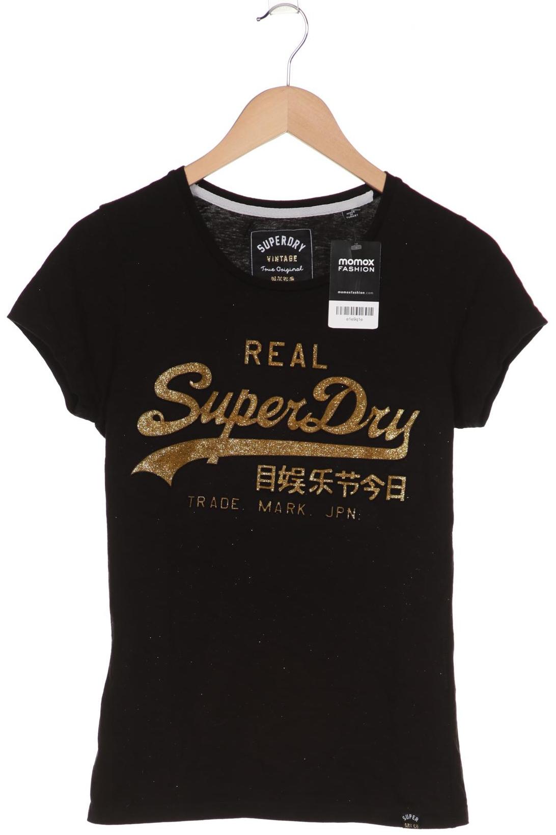 

Superdry Damen T-Shirt, schwarz, Gr. 38