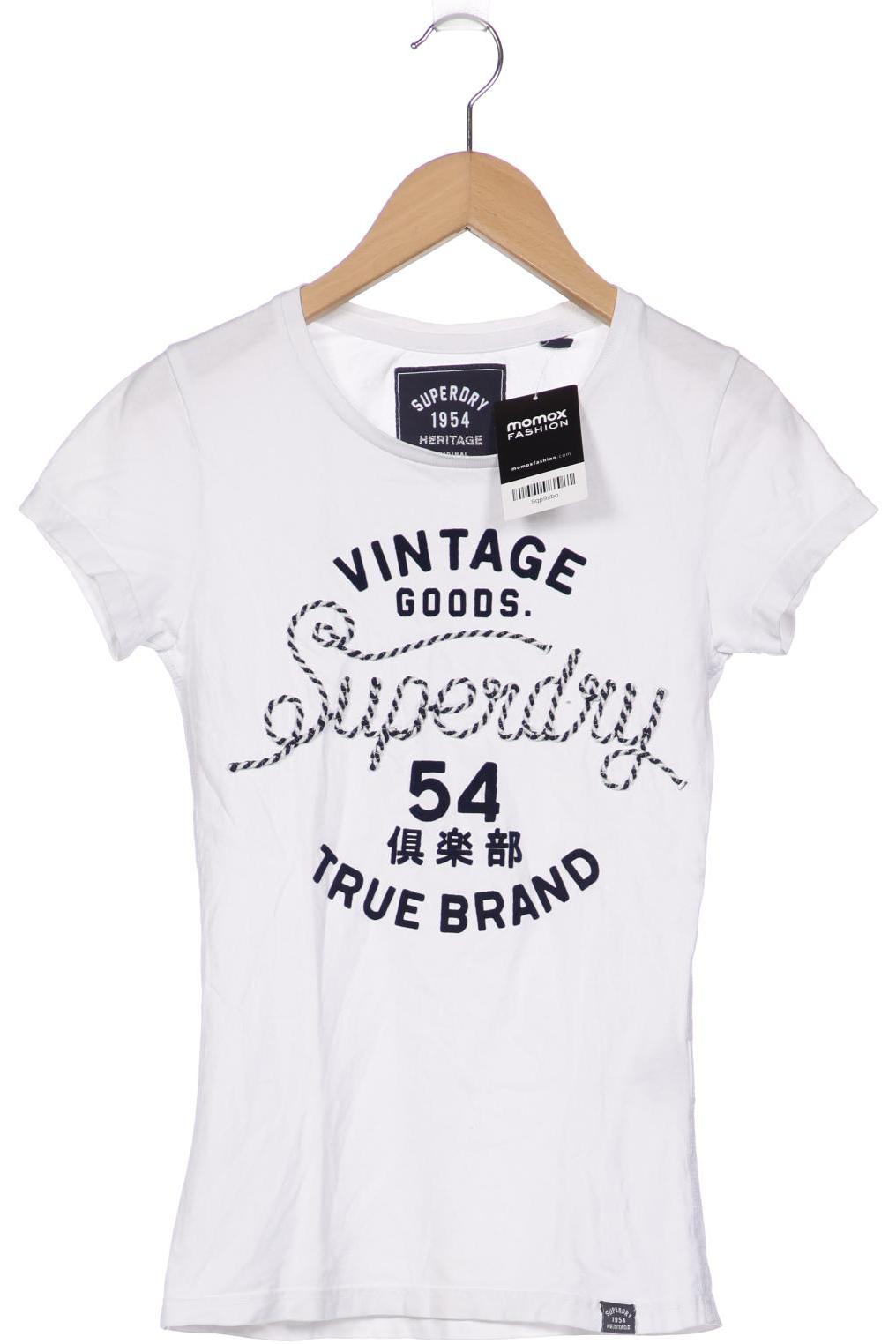 

Superdry Damen T-Shirt, weiß, Gr. 32