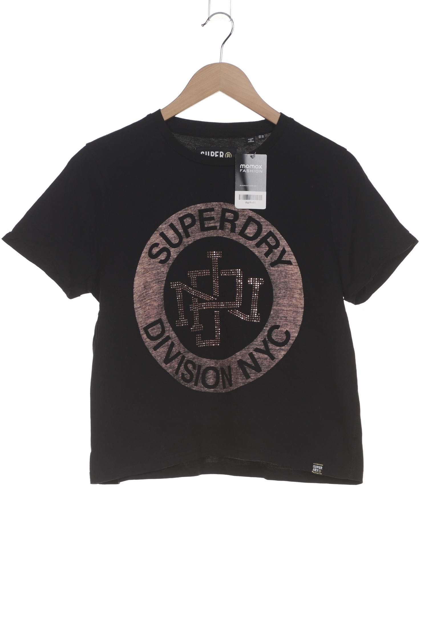 

Superdry Damen T-Shirt, schwarz, Gr. 42