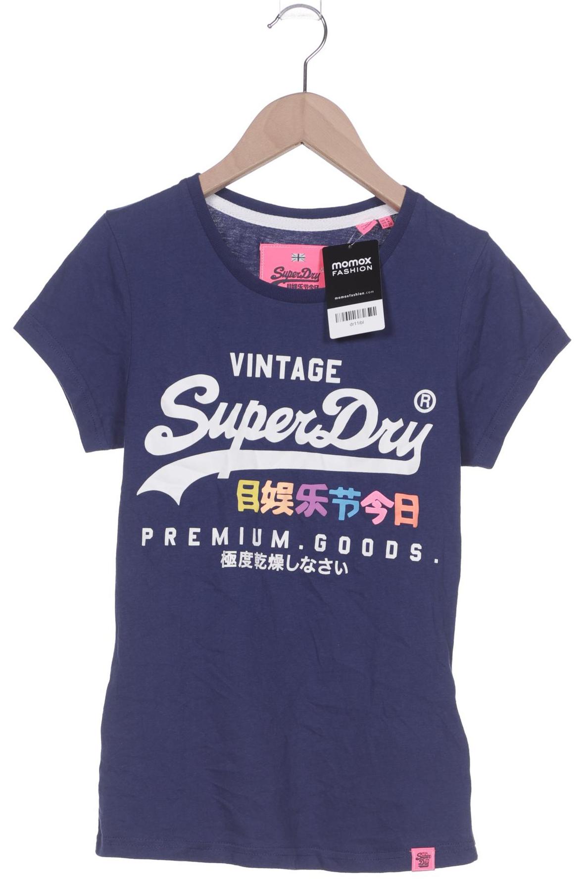 

Superdry Damen T-Shirt, marineblau, Gr. 36