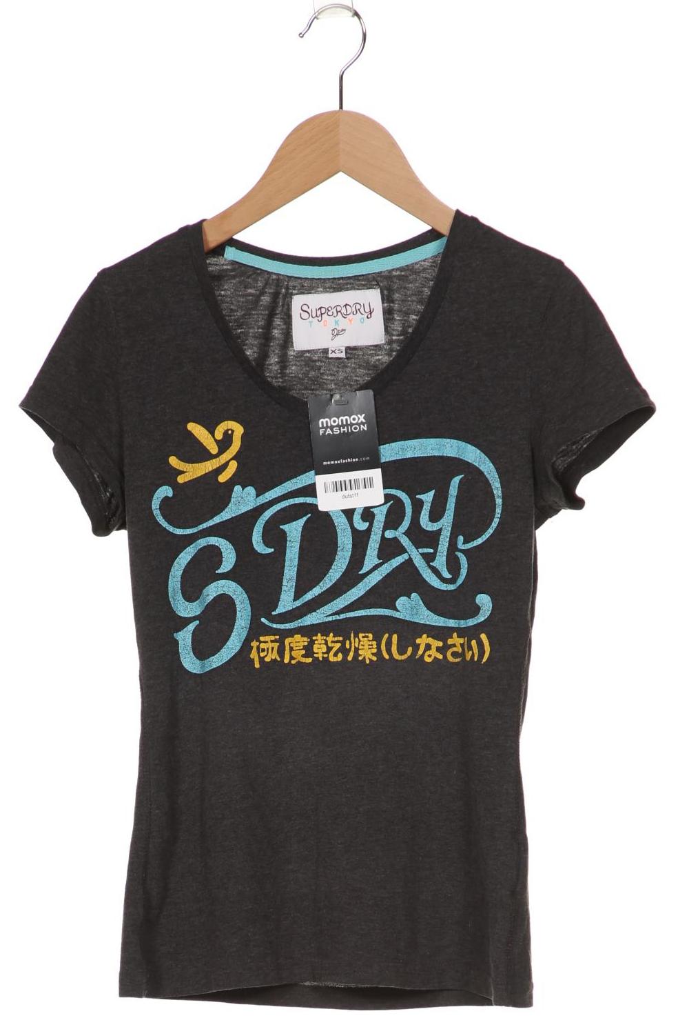 

Superdry Damen T-Shirt, grau, Gr. 34