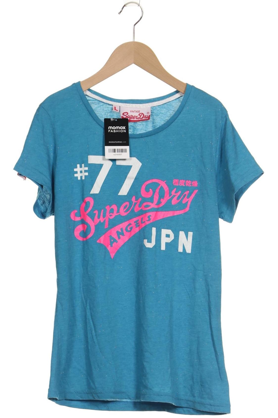 

Superdry Damen T-Shirt, blau, Gr. 42