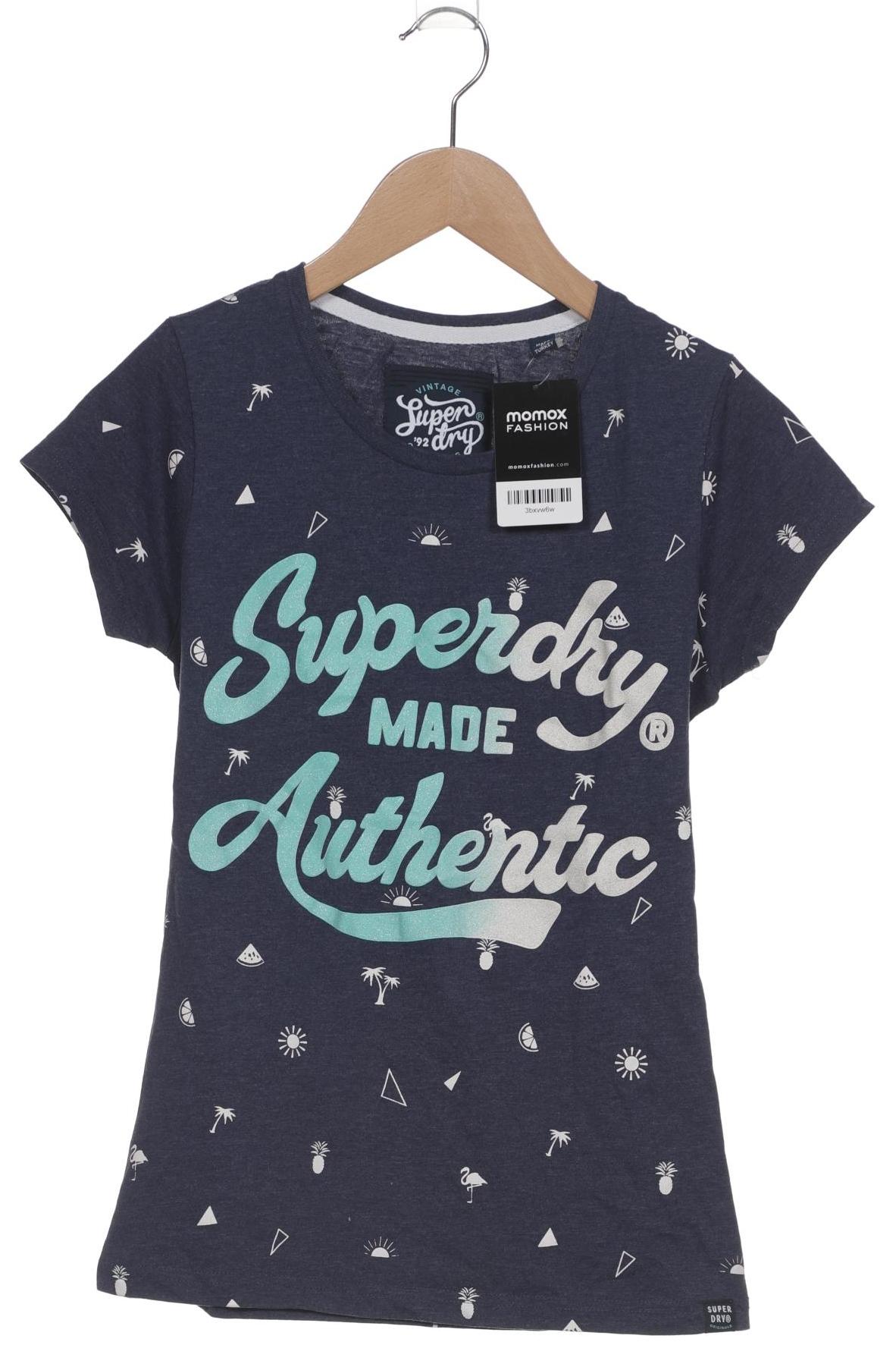 

Superdry Damen T-Shirt, marineblau, Gr. 38