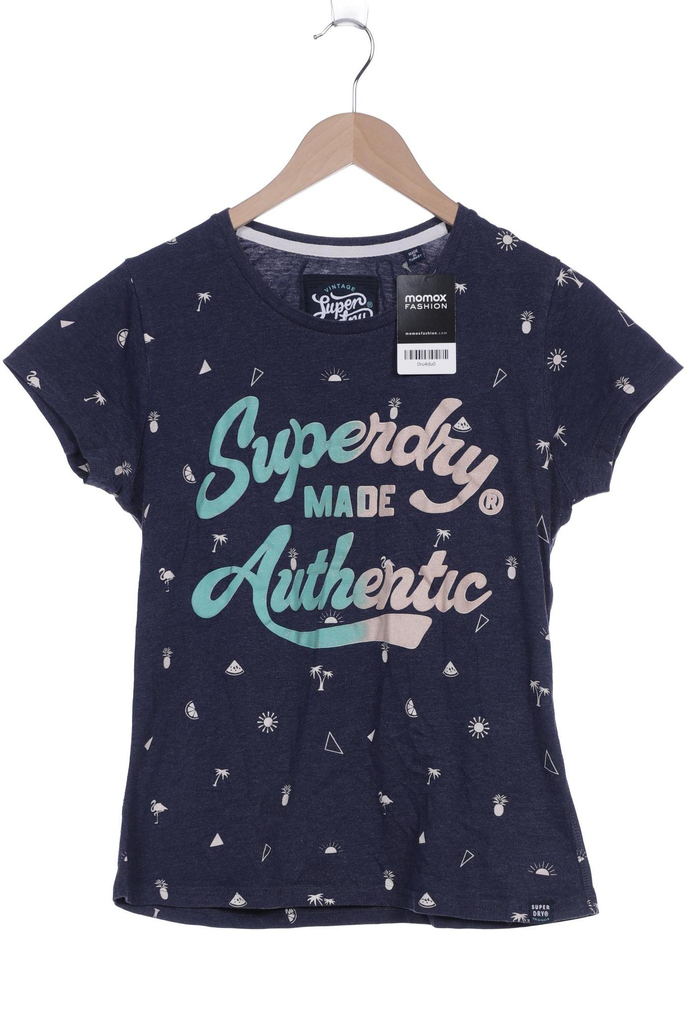 

Superdry Damen T-Shirt, marineblau, Gr. 42