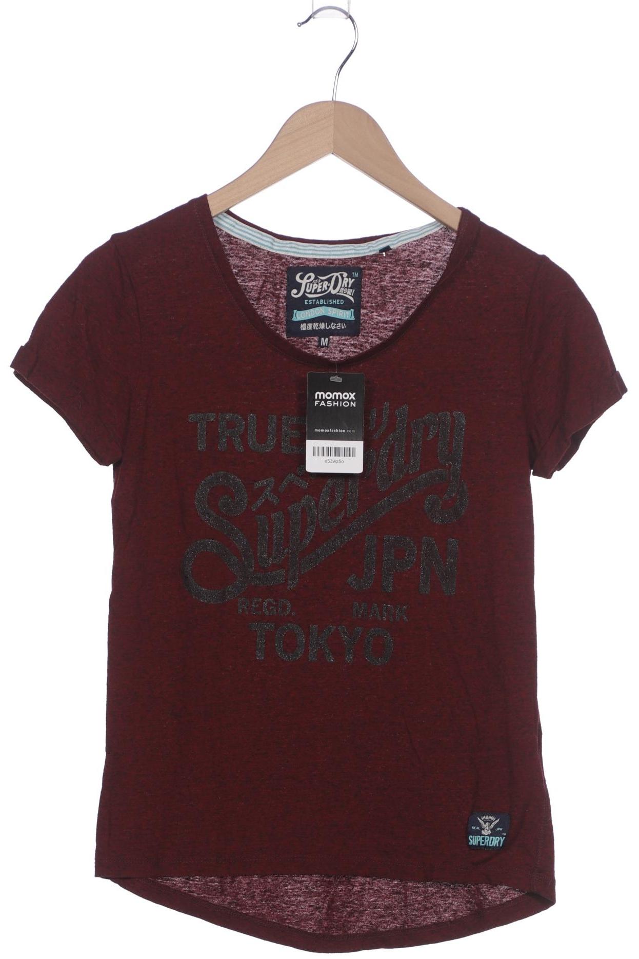 

Superdry Damen T-Shirt, bordeaux, Gr. 38