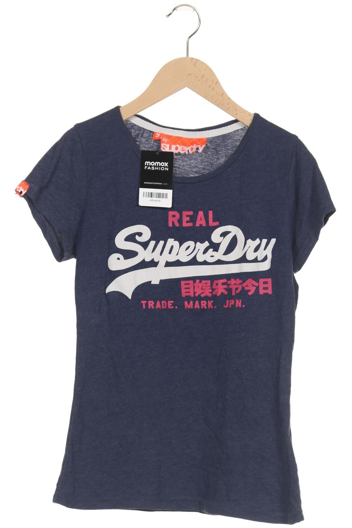 

Superdry Damen T-Shirt, marineblau, Gr. 36