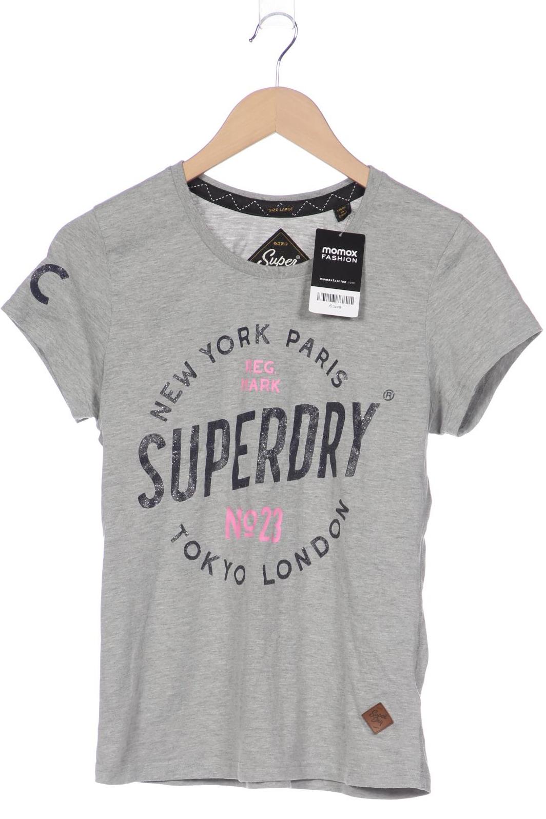 

Superdry Damen T-Shirt, grau, Gr. 42