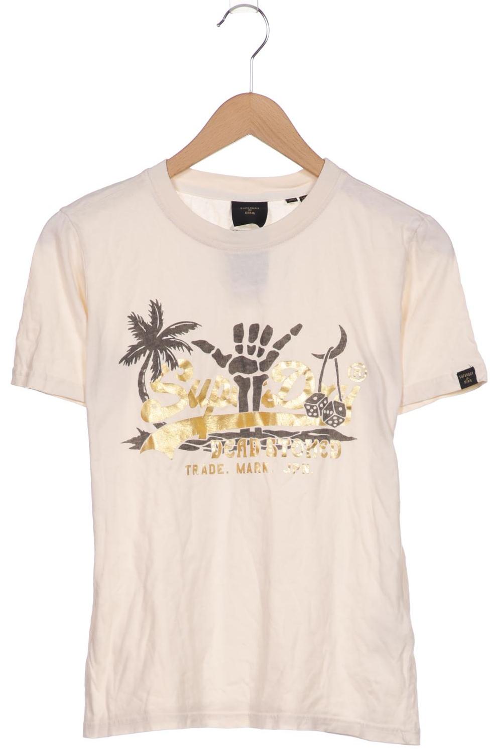 

Superdry Damen T-Shirt, beige, Gr. 36