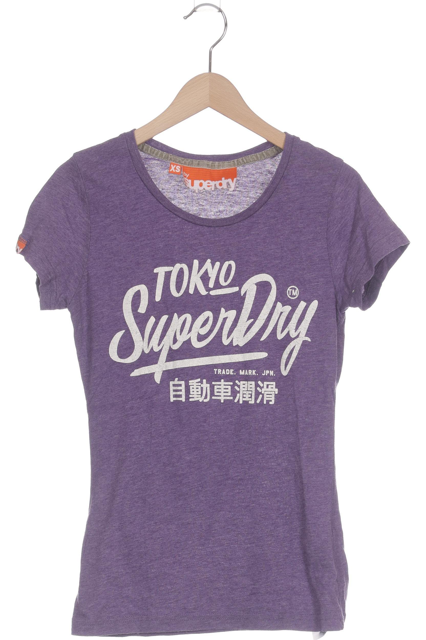

Superdry Damen T-Shirt, flieder, Gr. 34