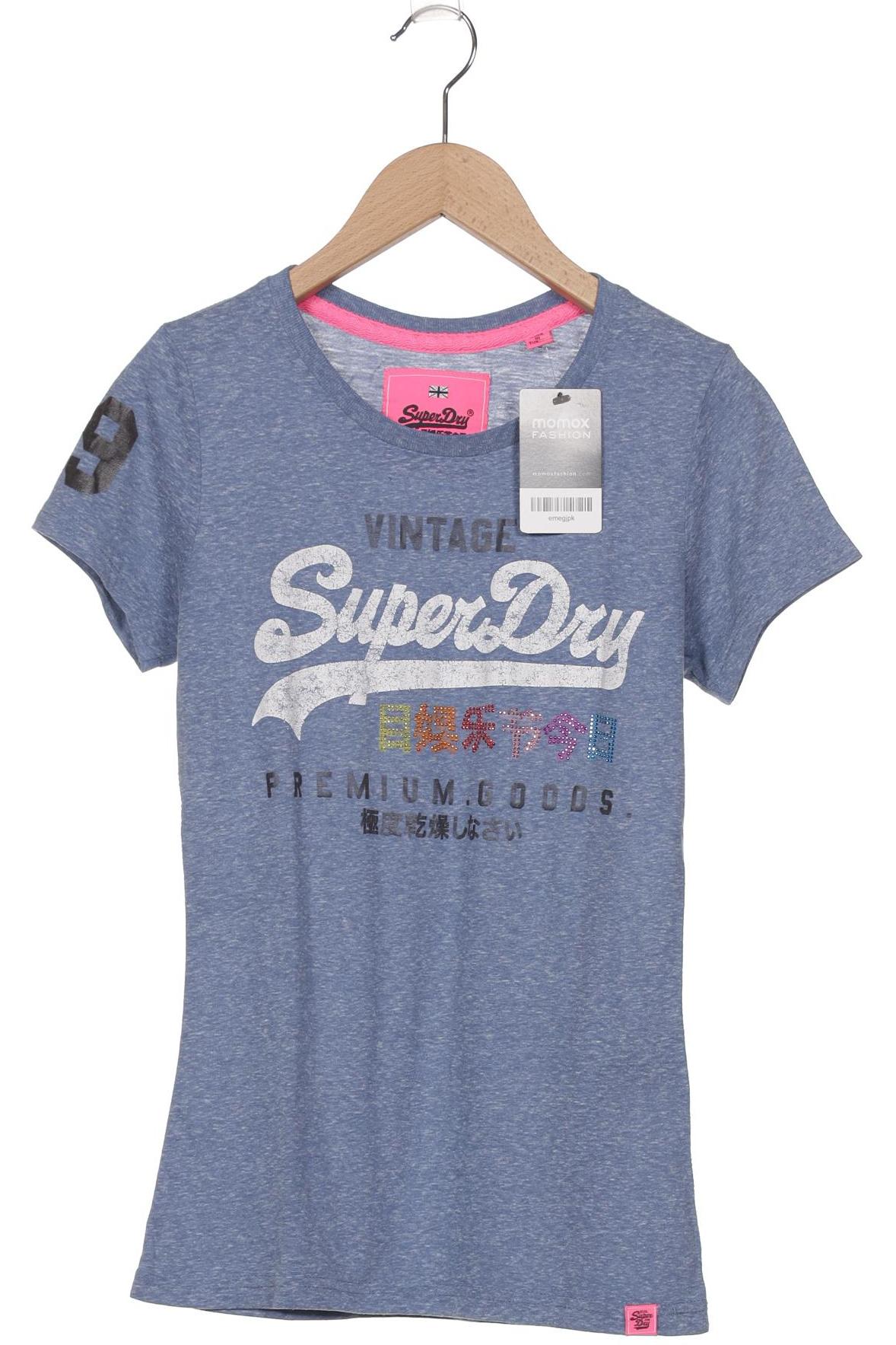 

Superdry Damen T-Shirt, blau, Gr. 38