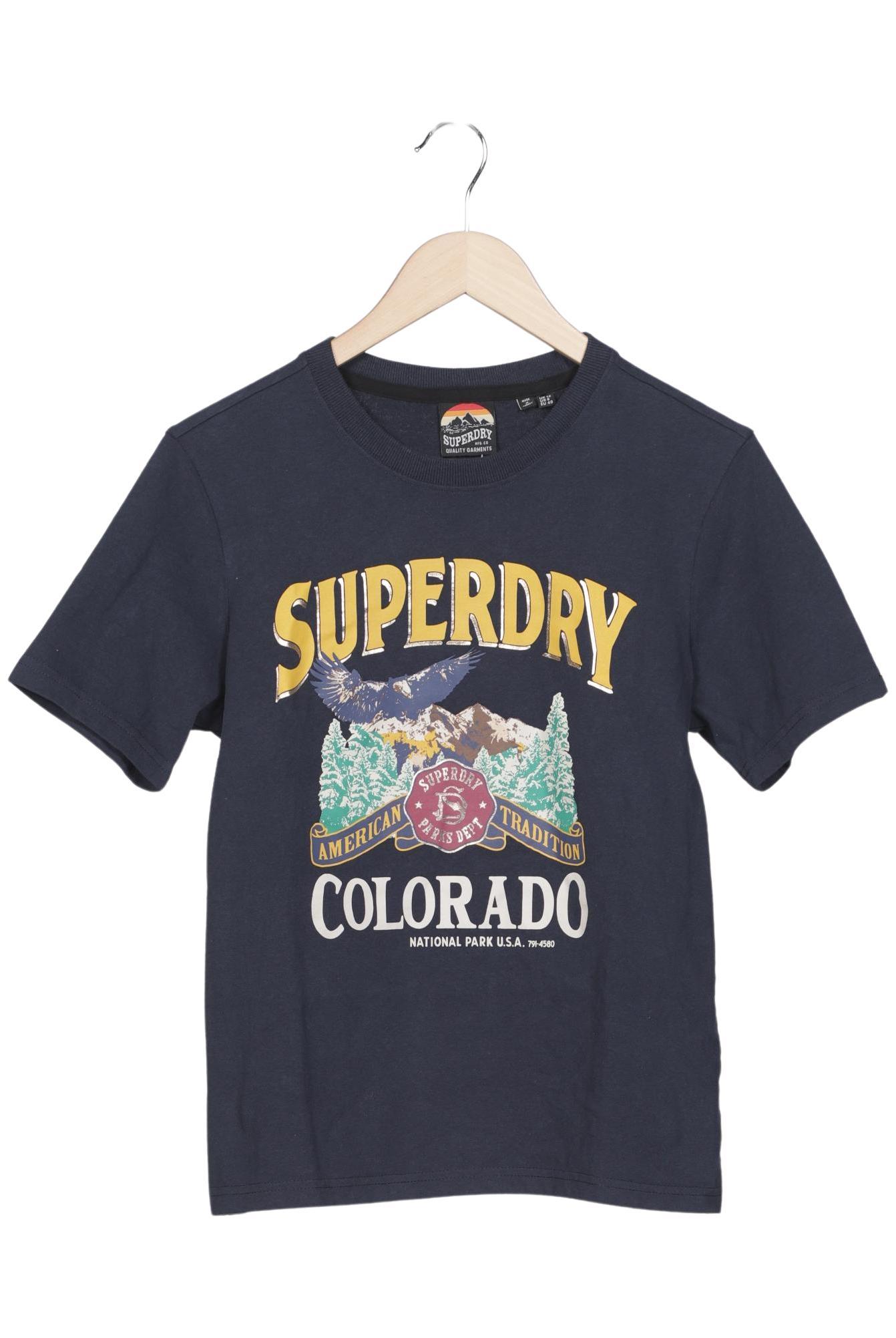 

Superdry Damen T-Shirt, marineblau, Gr. 40
