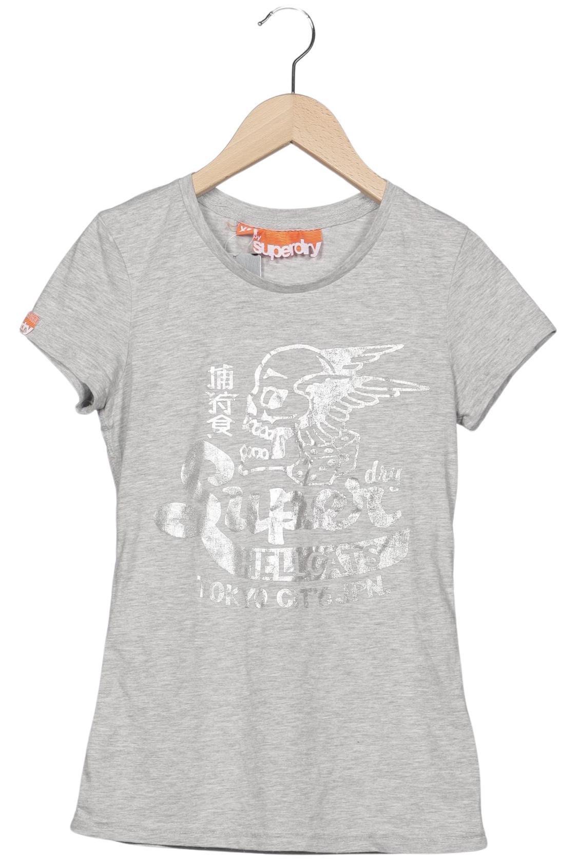 

Superdry Damen T-Shirt, grau, Gr. 34