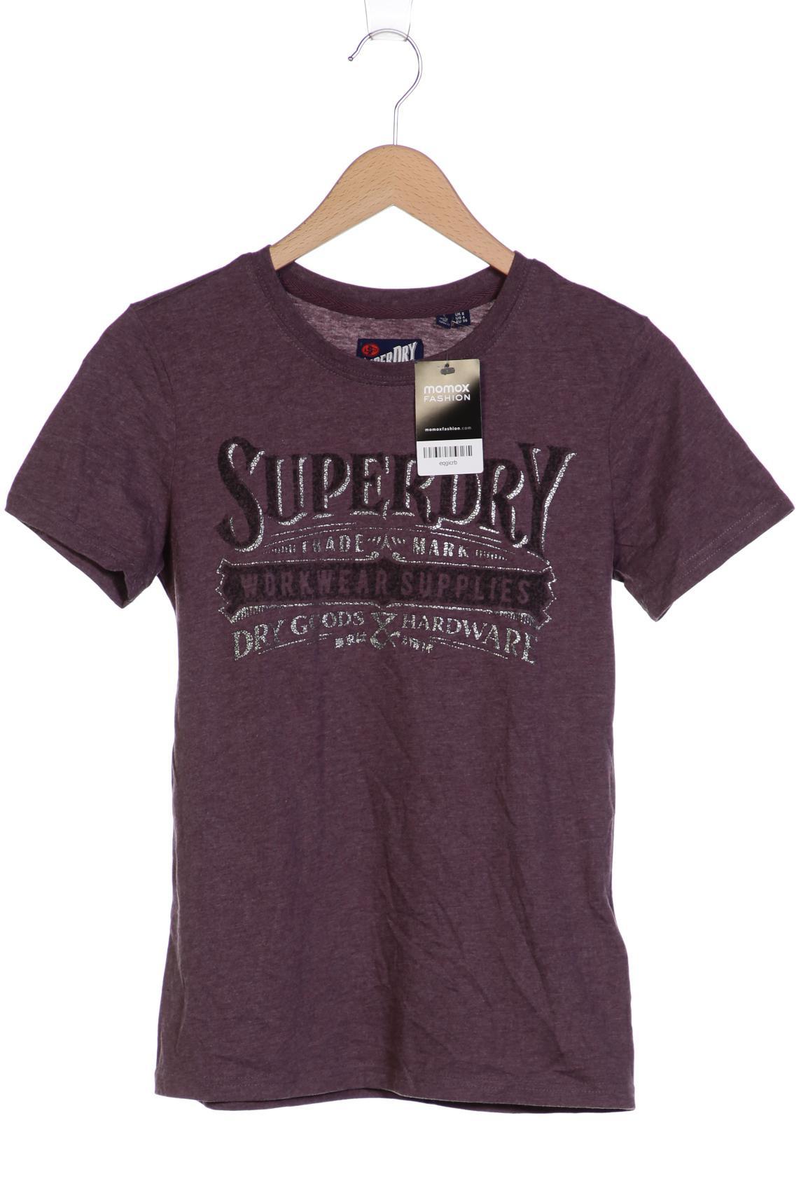 

Superdry Damen T-Shirt, flieder, Gr. 36