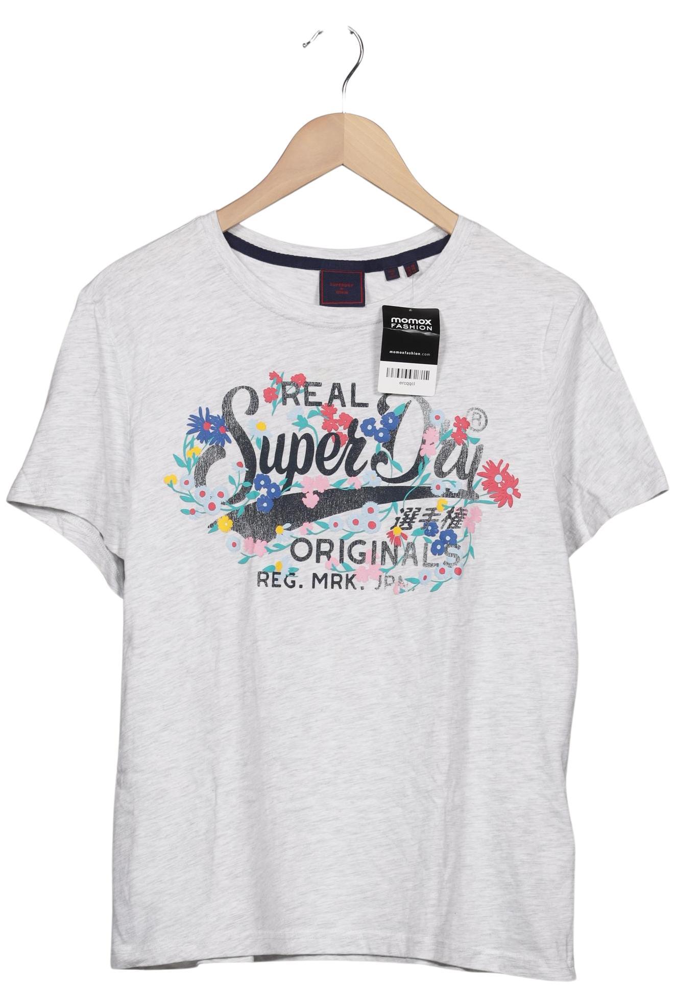

Superdry Damen T-Shirt, grau, Gr. 16